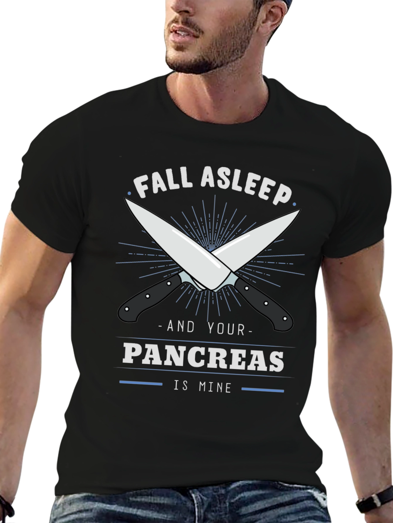 Fall Asleep Pancreas T-Shirt - Funny Anatomical Humor