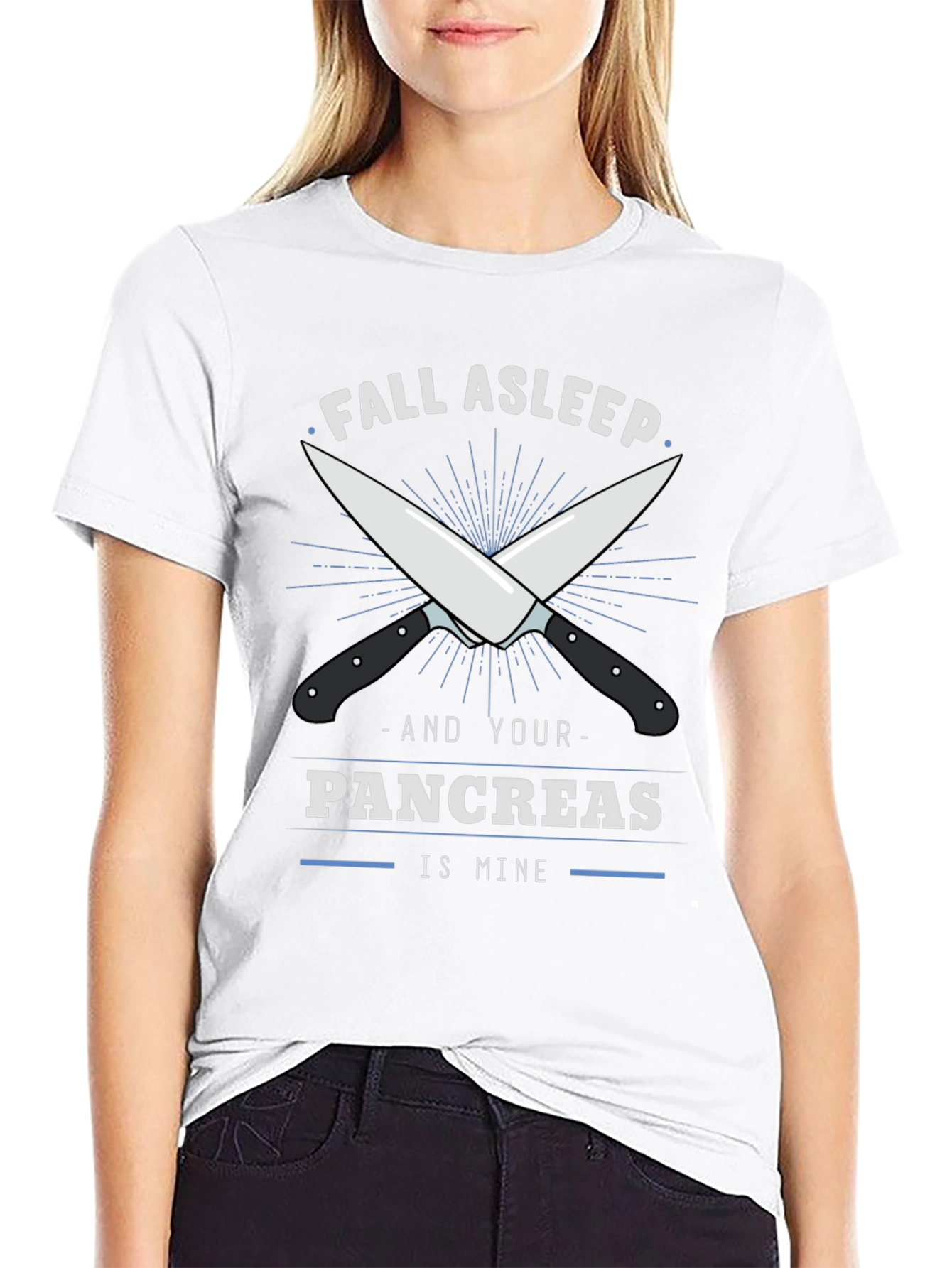 Fall Asleep Pancreas T-Shirt - Funny Anatomical Humor