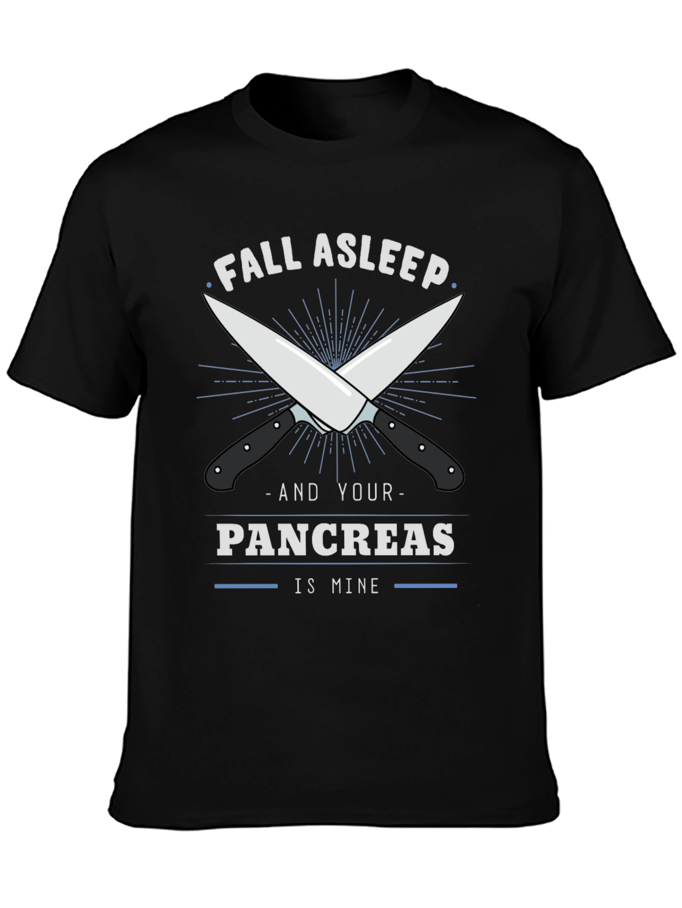 Fall Asleep Pancreas T-Shirt - Funny Anatomical Humor