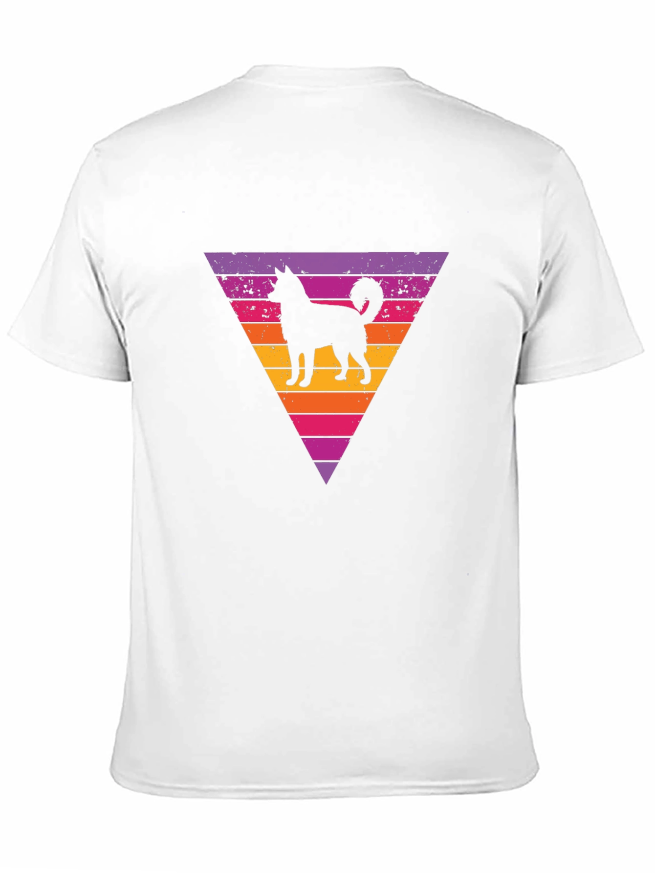 Retro Dog Silhouette Graphic T-Shirt
