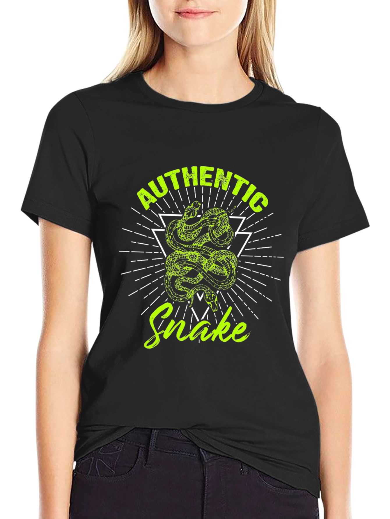 Authentic Snake Graphic Tee - Cool Reptile Design