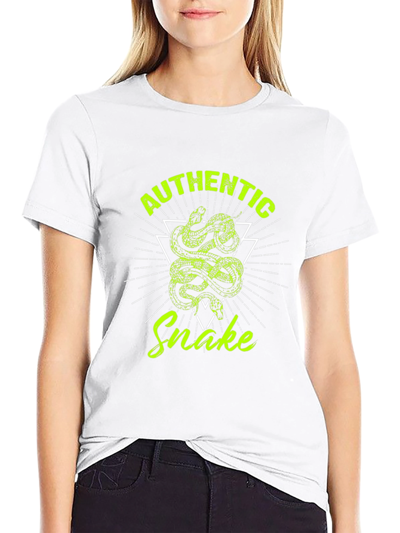 Authentic Snake Graphic Tee - Cool Reptile Design