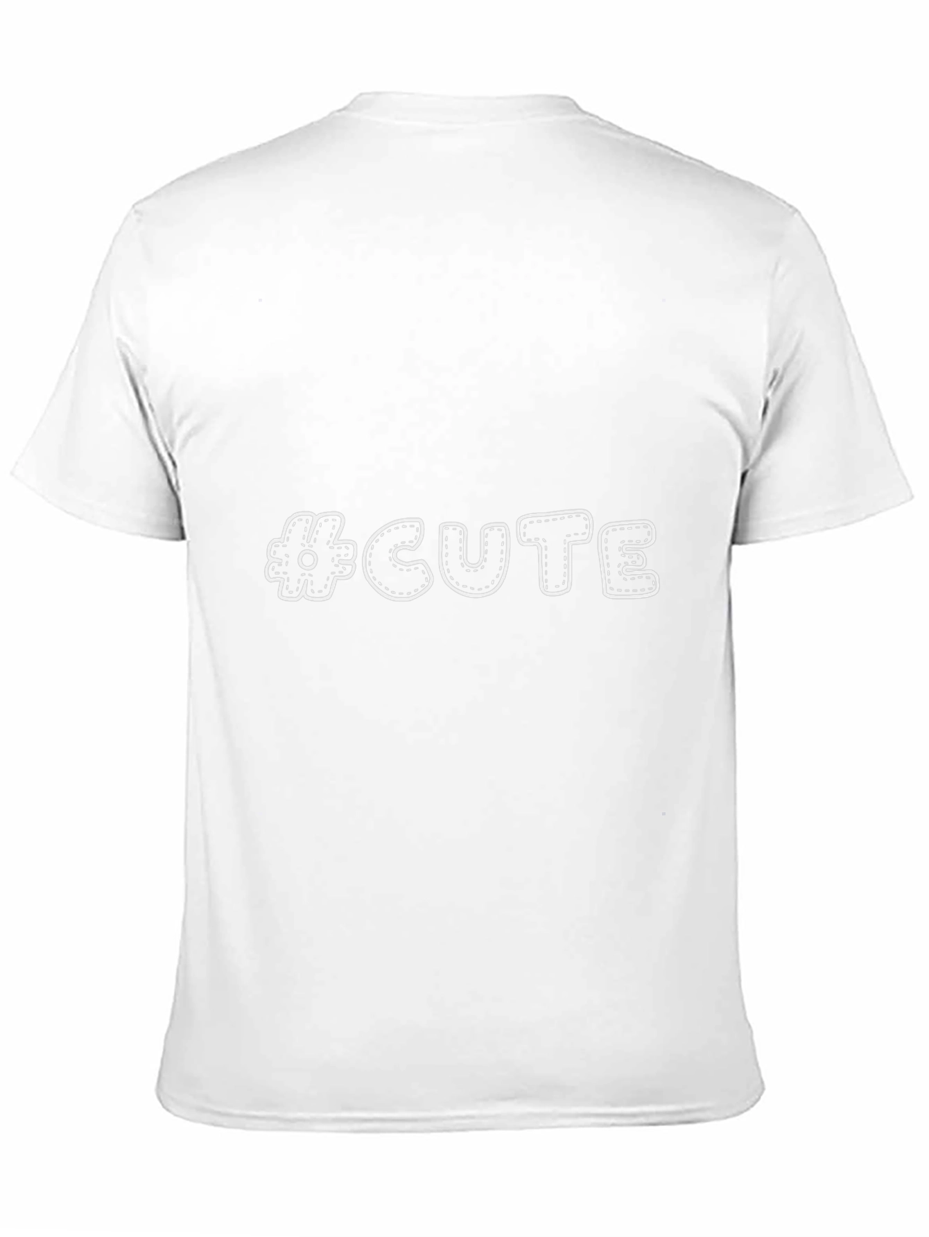 #CUTE Graphic Print Mens Black T-Shirt