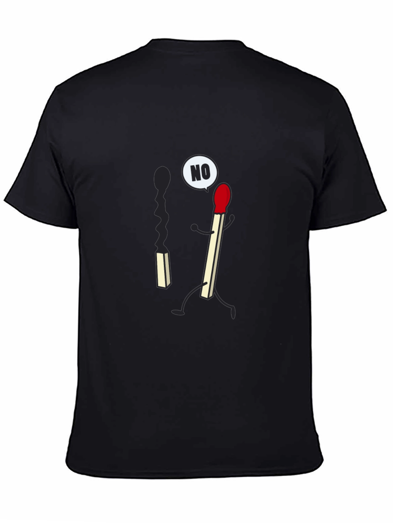 Funny Matchstick T-Shirt - Say No To Burning Out!