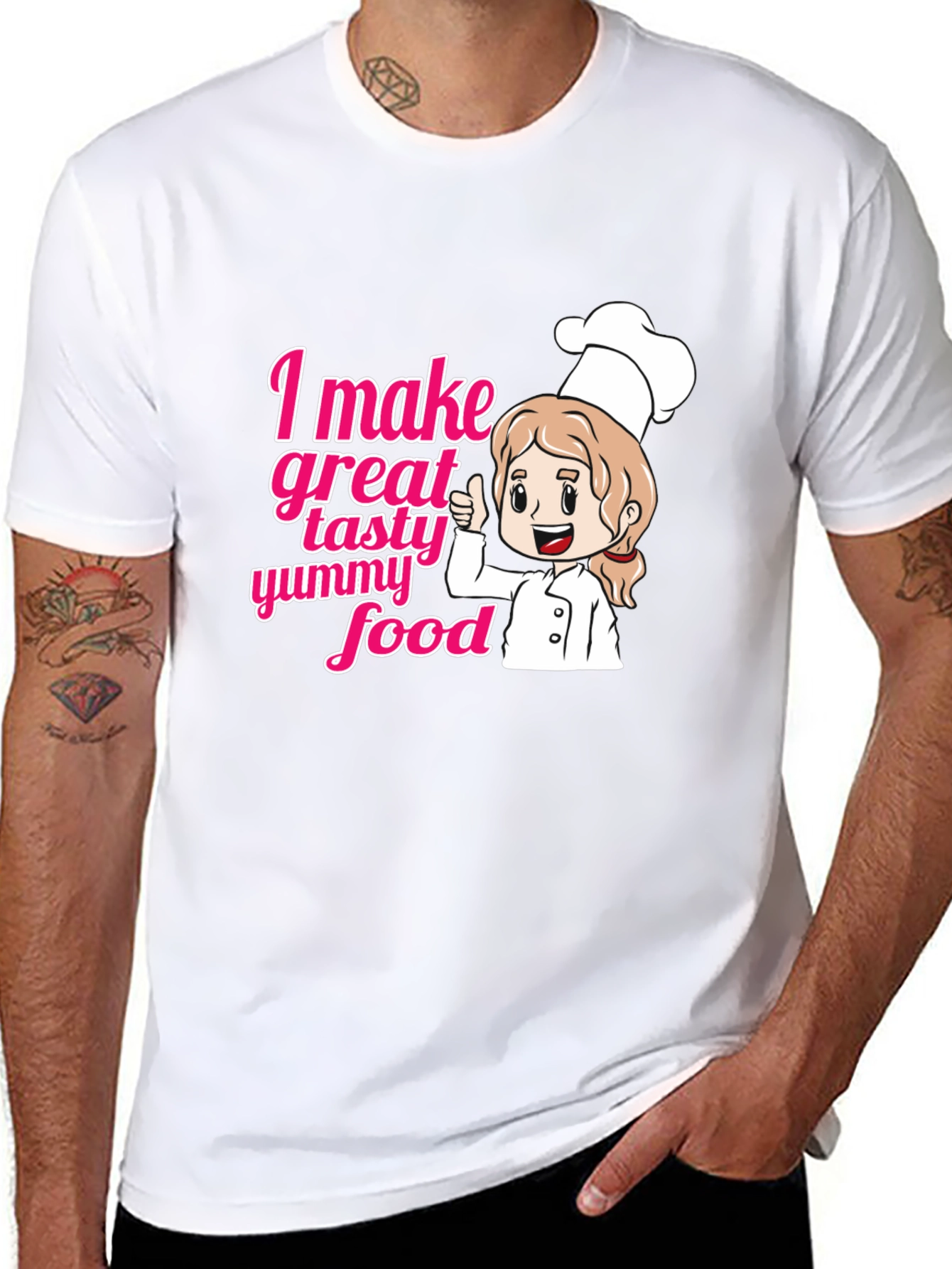 Chef Cook Foodie T-Shirt - Great Tasty Yummy Food!