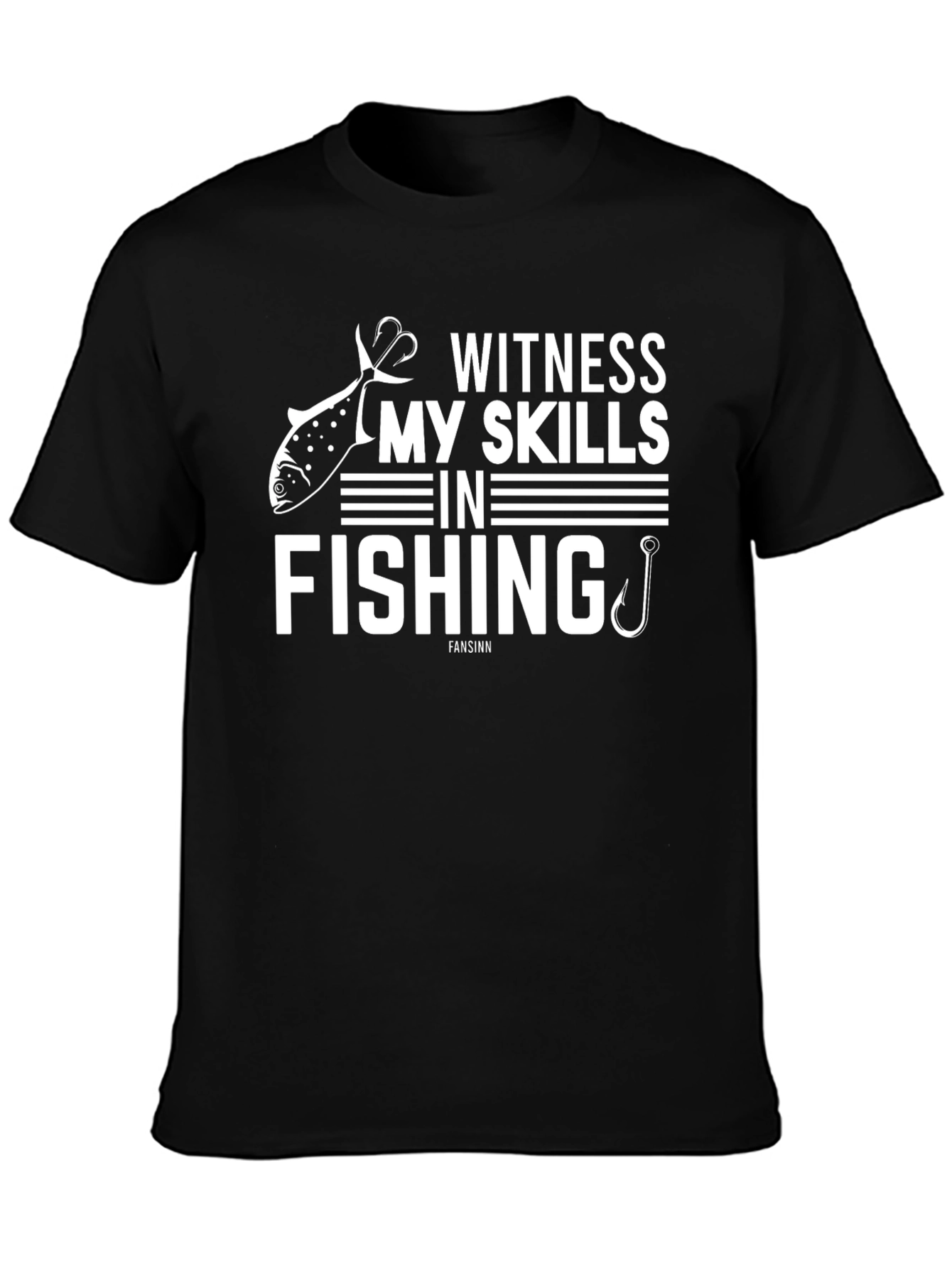 Witness My Skills Fishing Graphic T-Shirt