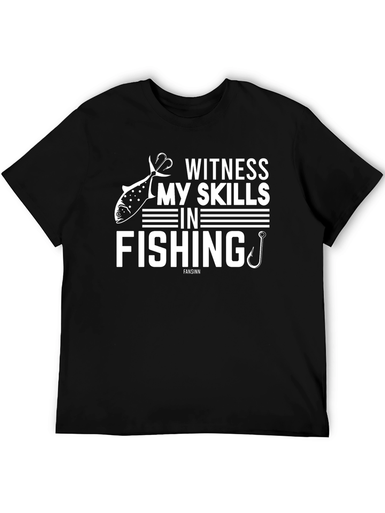 Witness My Skills Fishing Graphic T-Shirt