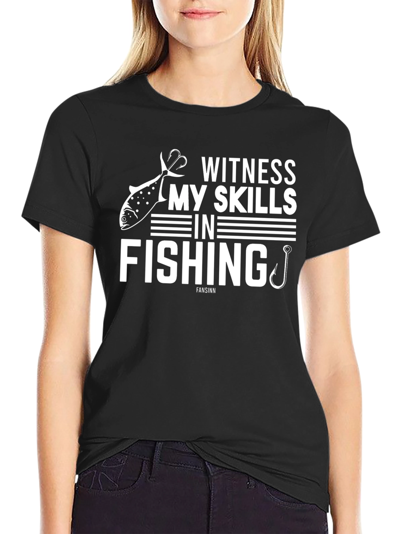 Witness My Skills Fishing Graphic T-Shirt