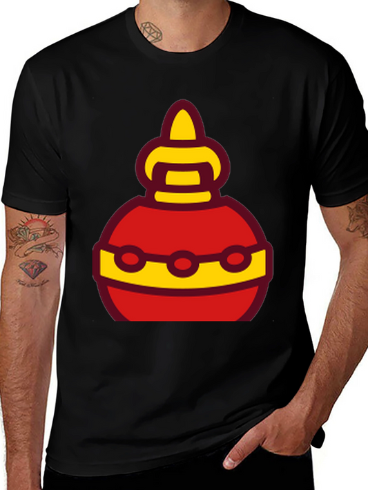 Funky Red and Yellow Festive Design T-Shirt
