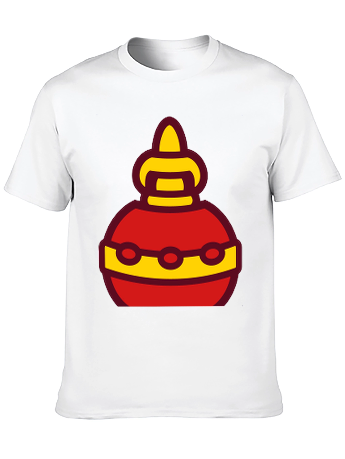Funky Red and Yellow Festive Design T-Shirt