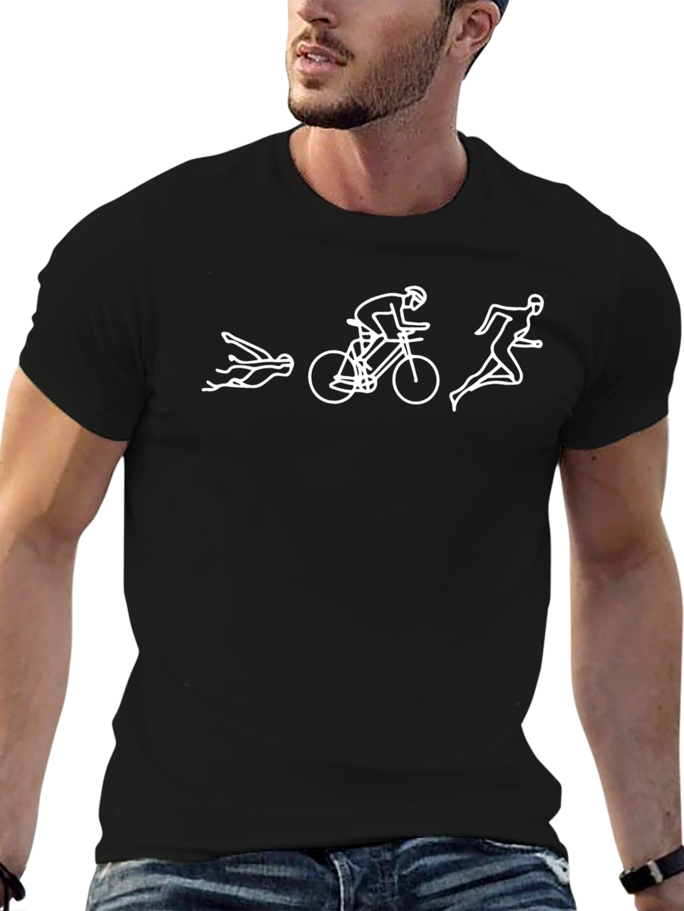 Triathlon T-Shirt: Swim Bike Run!