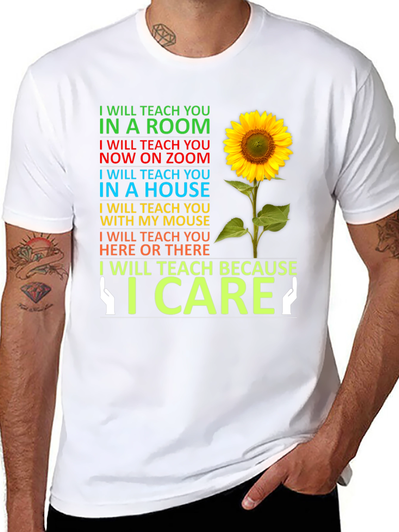 I Will Teach Sunflower T-Shirt
