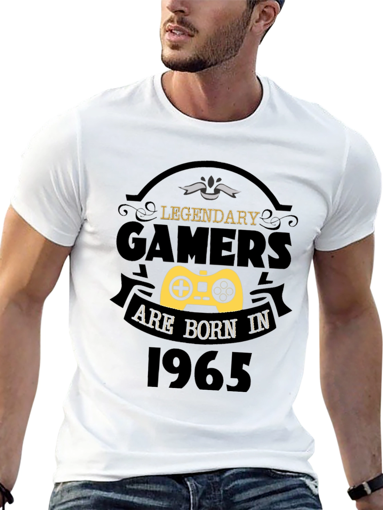 Legendary Gamers Born in 1965 Black T-Shirt