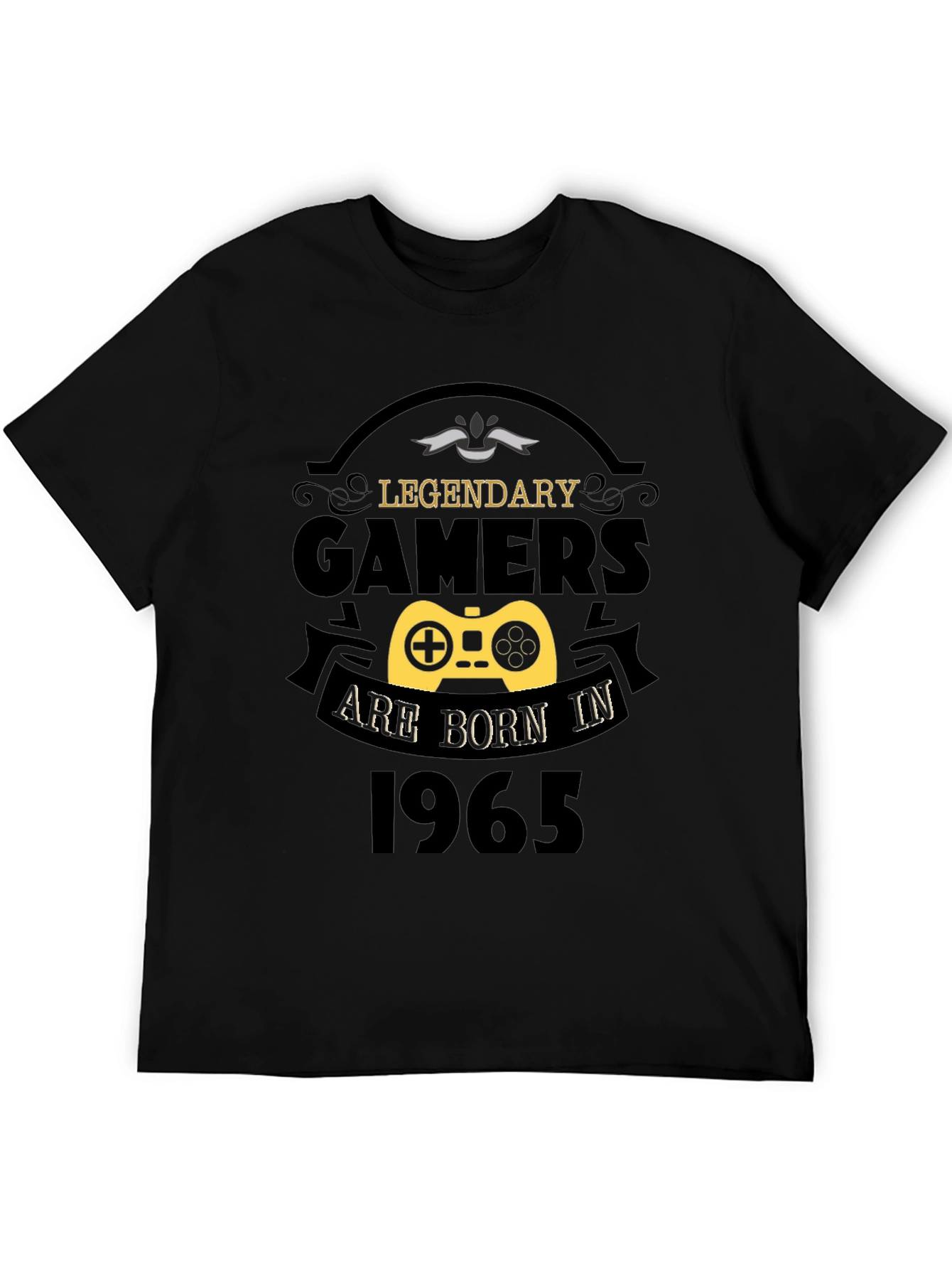 Legendary Gamers Born in 1965 Black T-Shirt