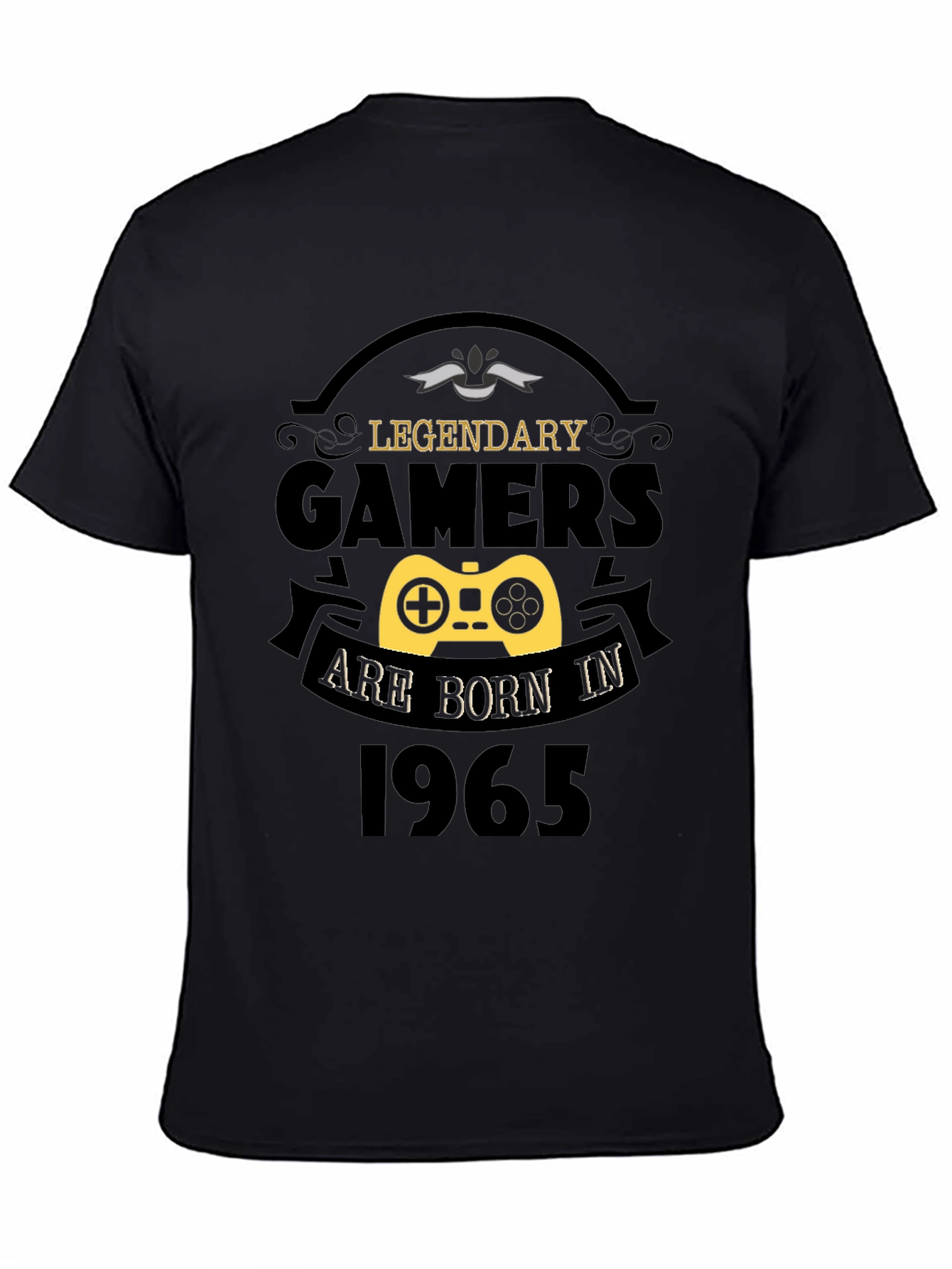 Legendary Gamers Born in 1965 Black T-Shirt