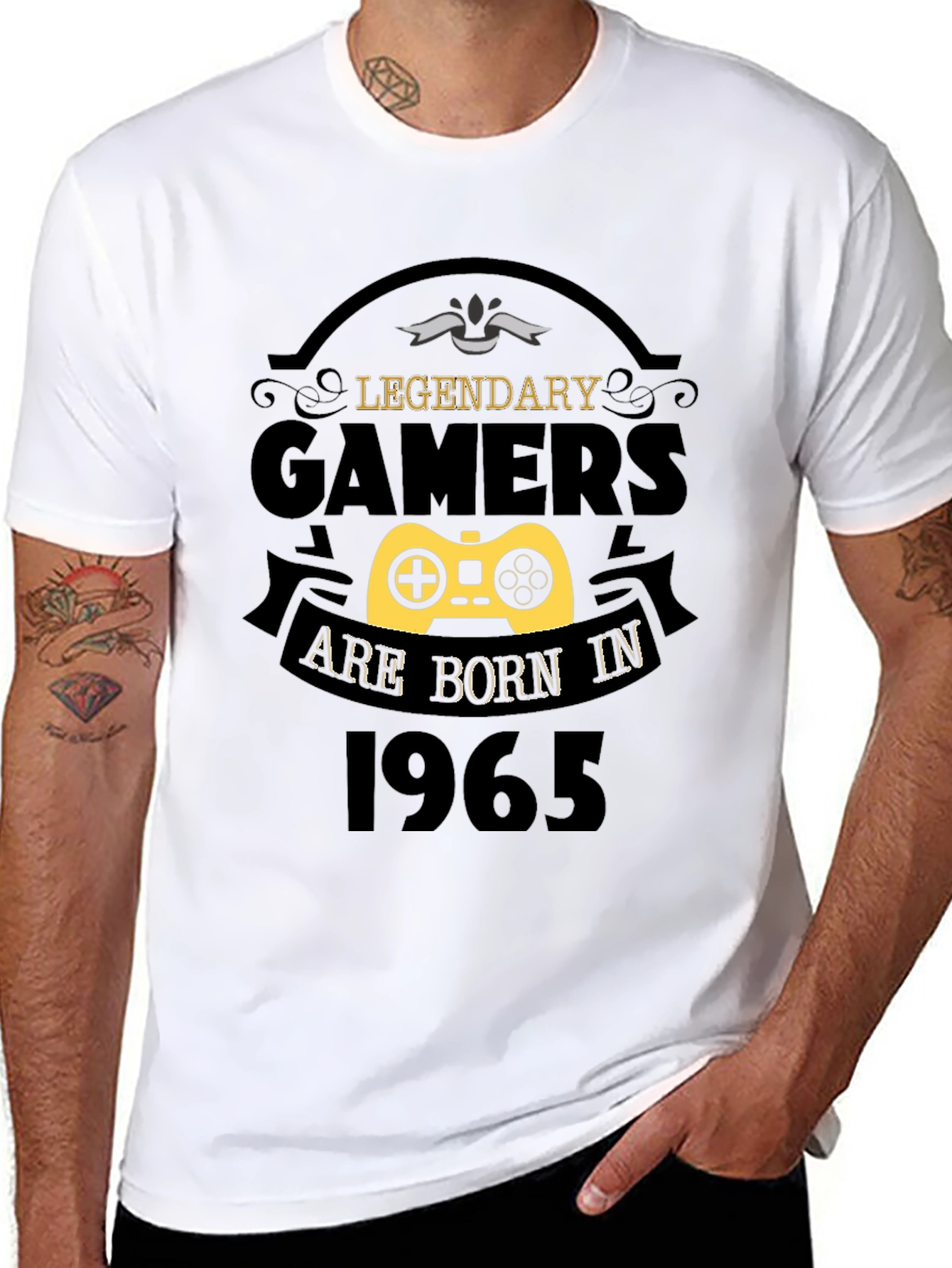 Legendary Gamers Born in 1965 Black T-Shirt