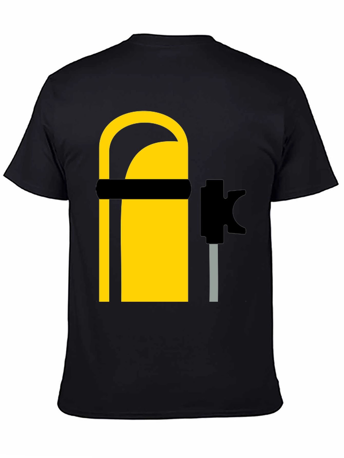 Cool Scuba Diving Tank Graphic Tee - Black