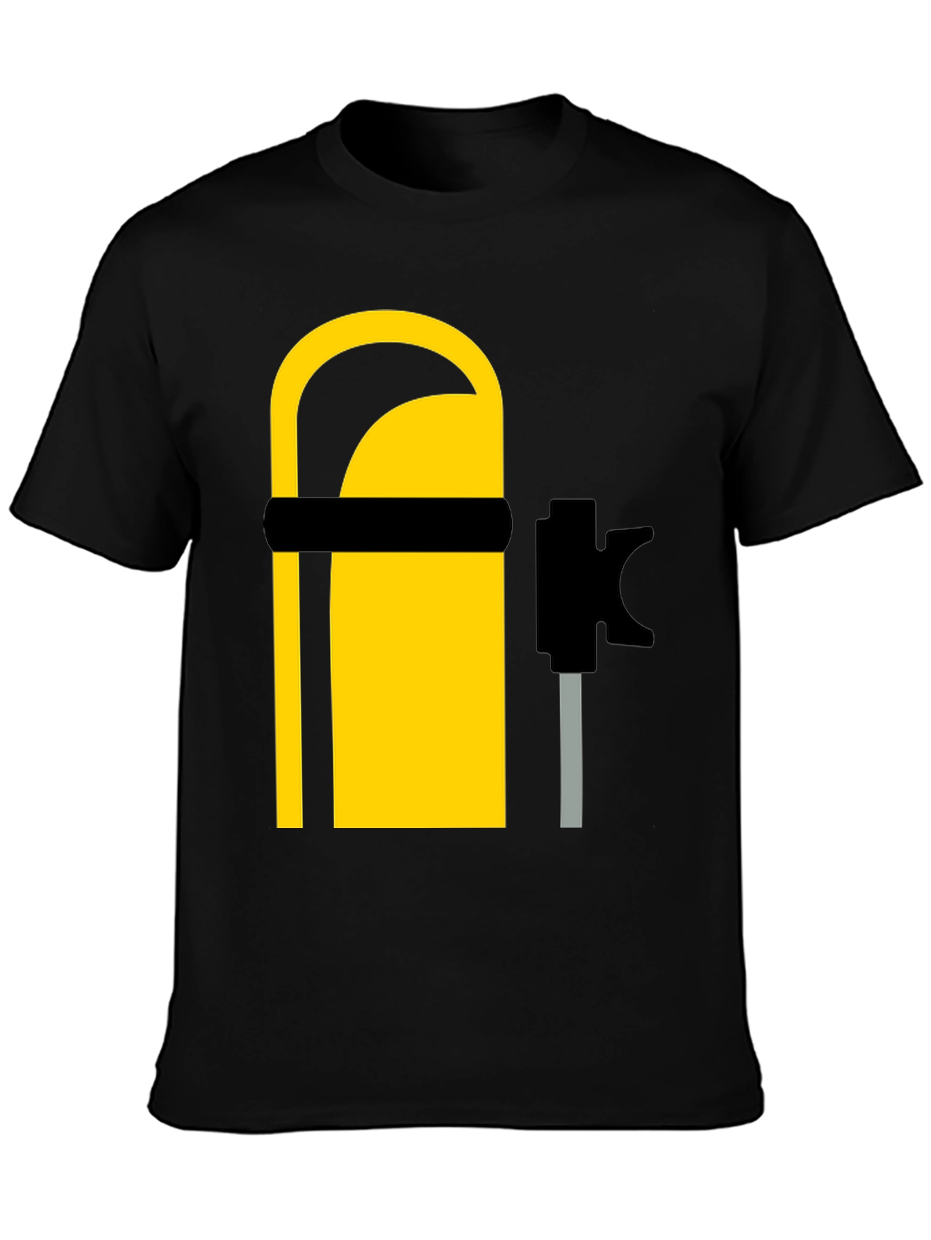 Cool Scuba Diving Tank Graphic Tee - Black