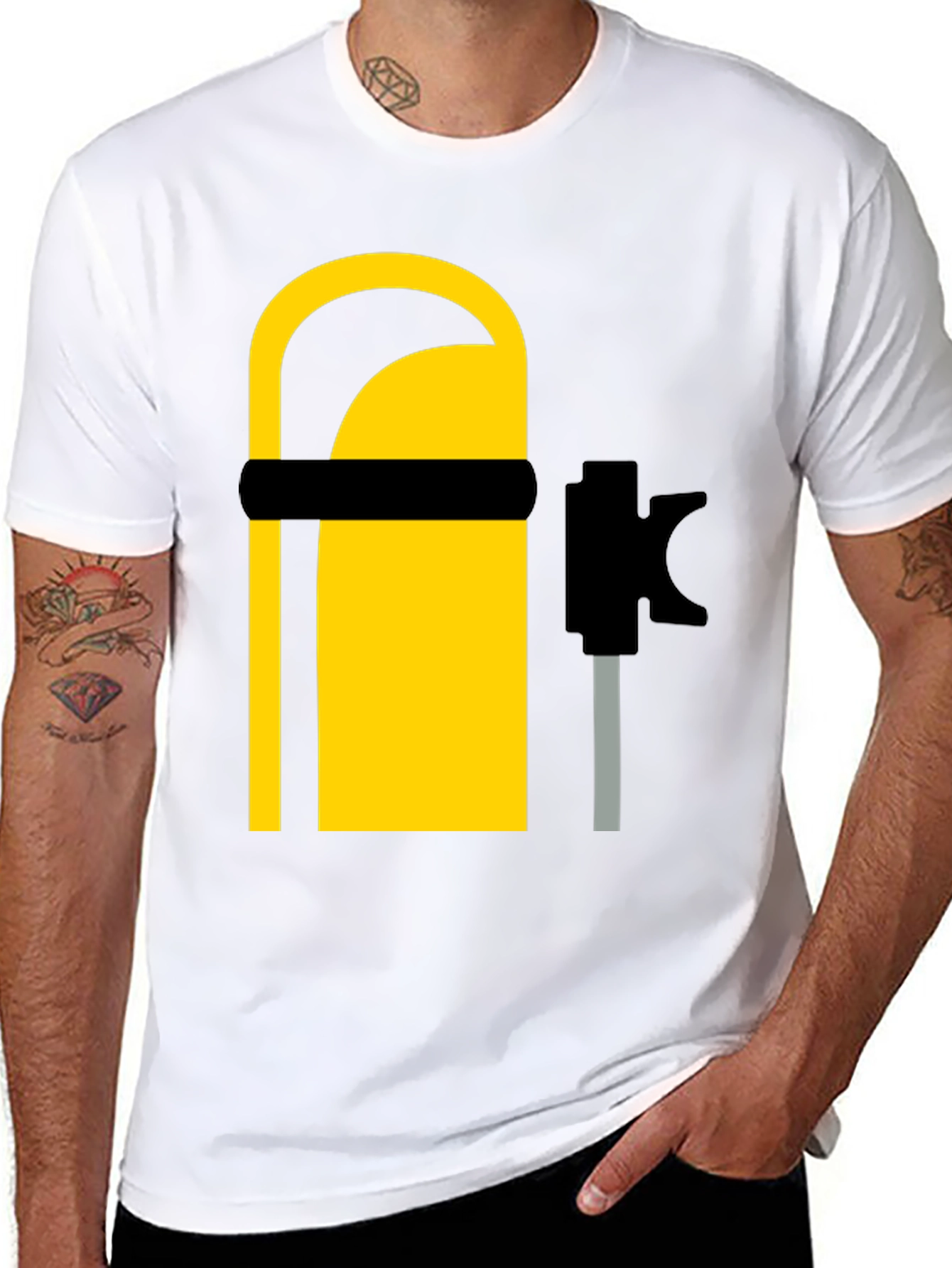 Cool Scuba Diving Tank Graphic Tee - Black