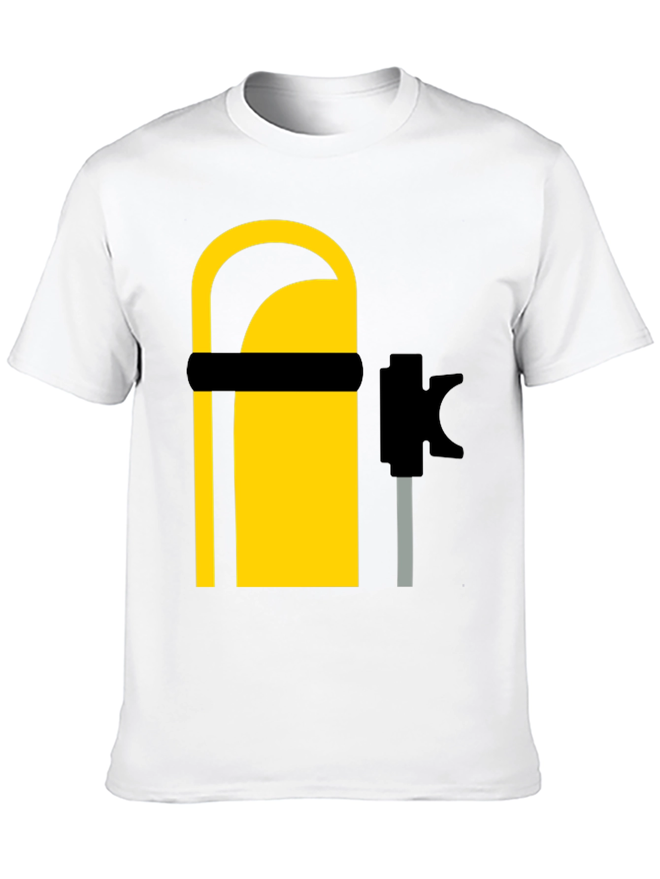 Cool Scuba Diving Tank Graphic Tee - Black