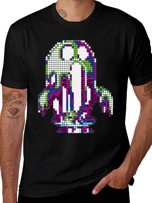 Pixel Monster Graphic Tee - Retro Gaming Style