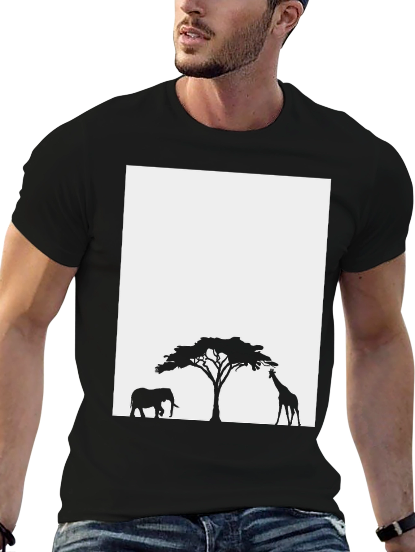 Savanna Silhouette T-Shirt - Graphic Print Tee