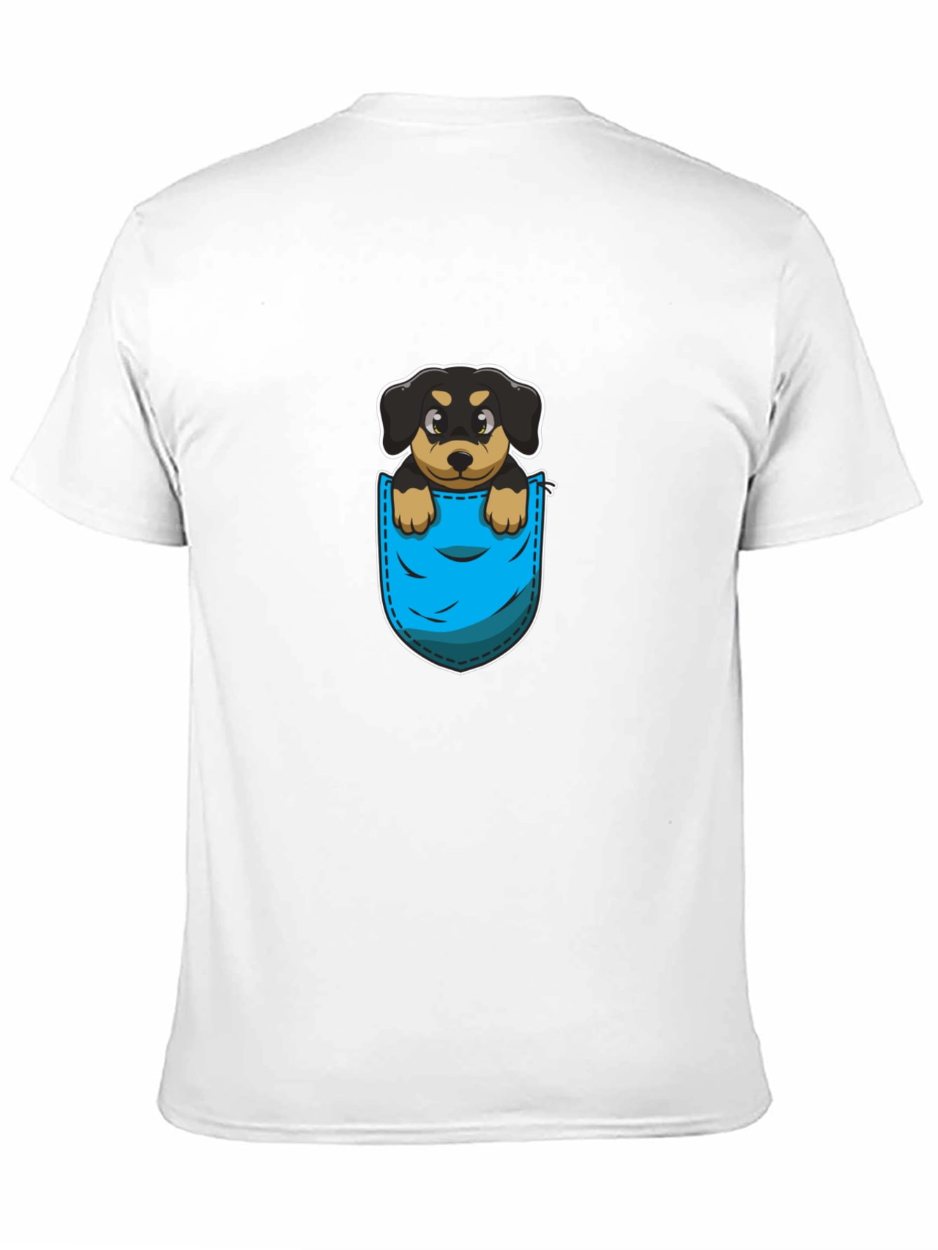 Pocket Pup Tee - Cute Cartoon Dog Graphic T-Shirt