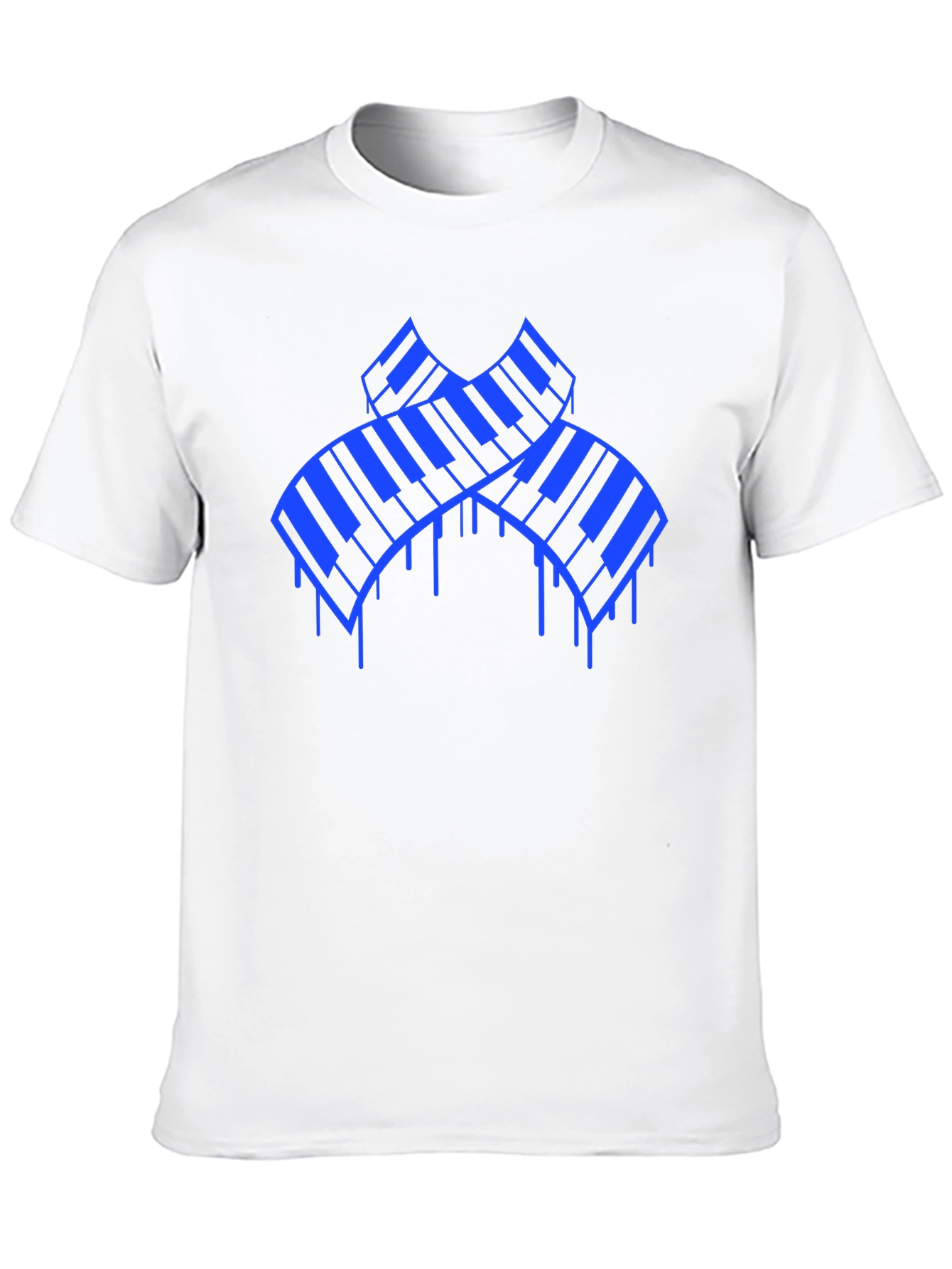 Piano Keys Graphic T-Shirt - Black