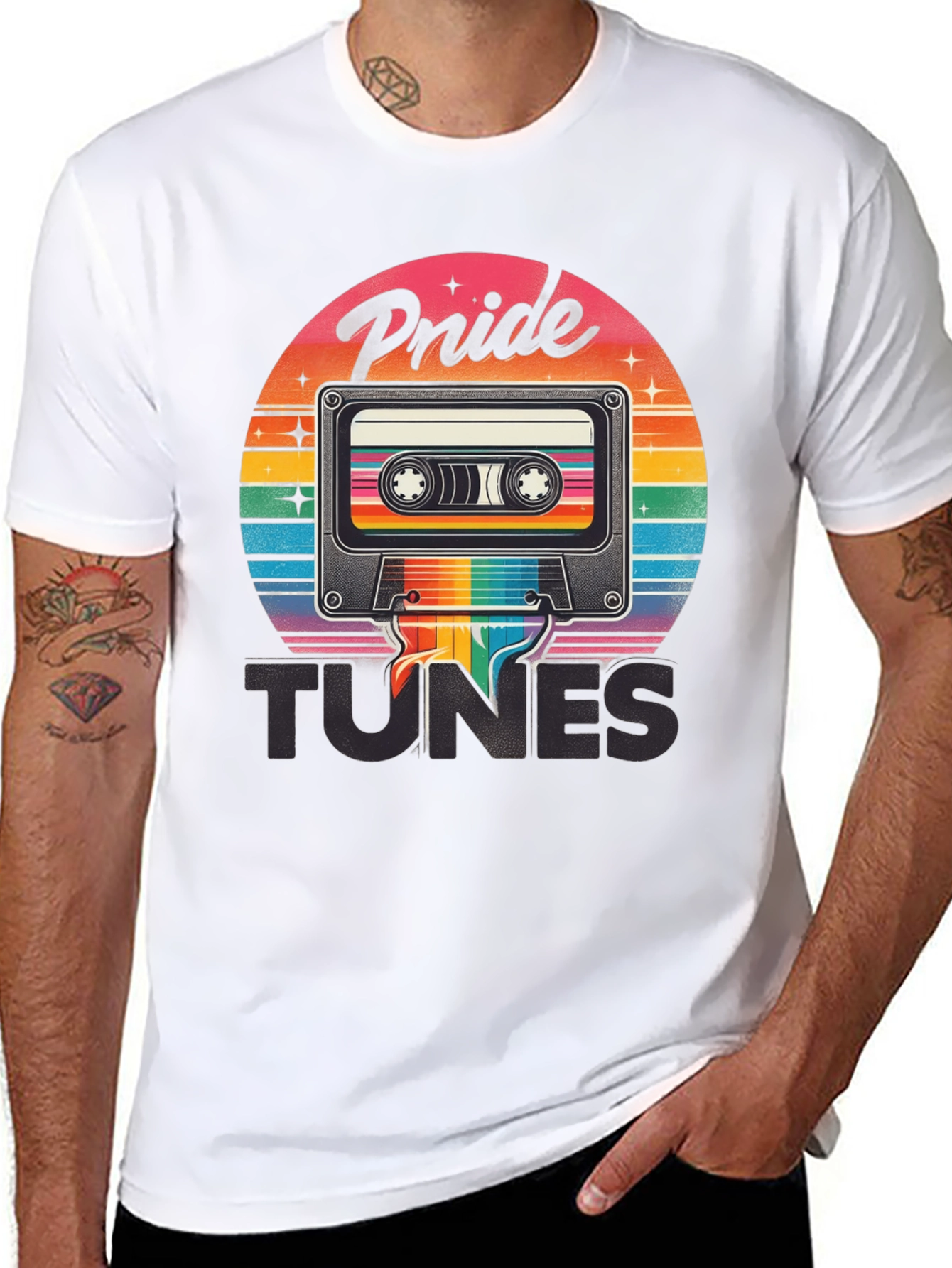 Pride Tunes Cassette Tape Graphic T-Shirt