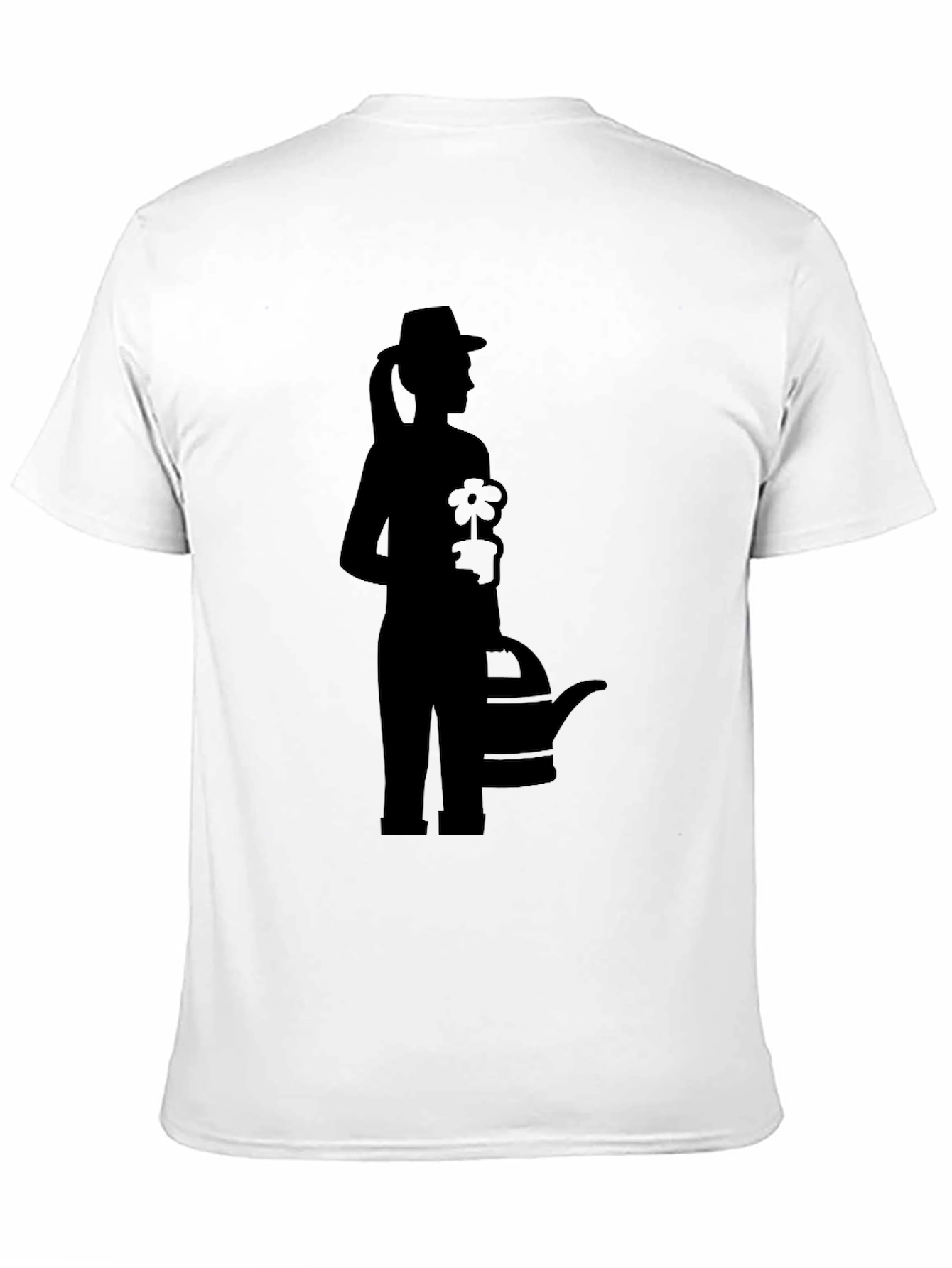 Gardener Silhouette Graphic Tee - Black