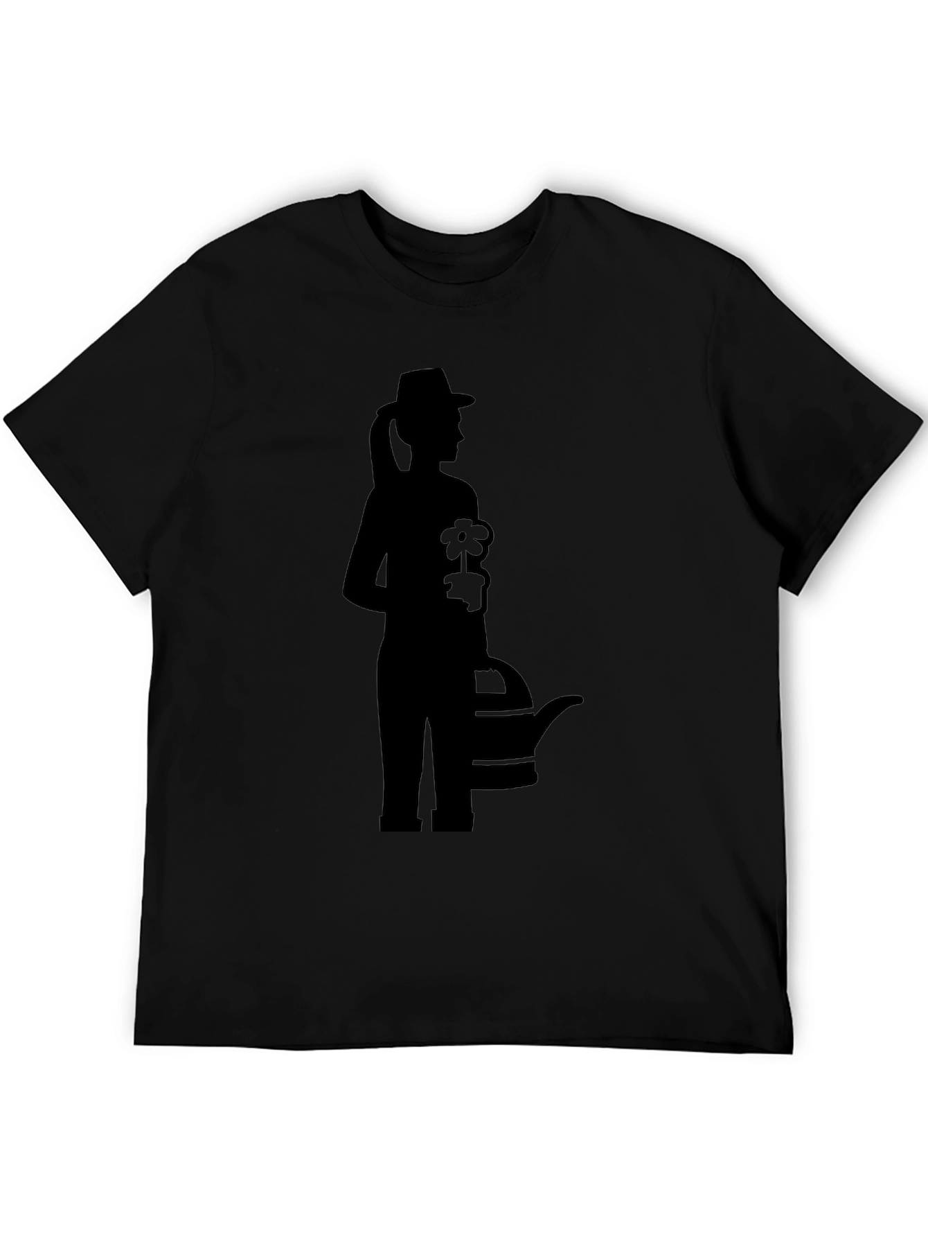 Gardener Silhouette Graphic Tee - Black