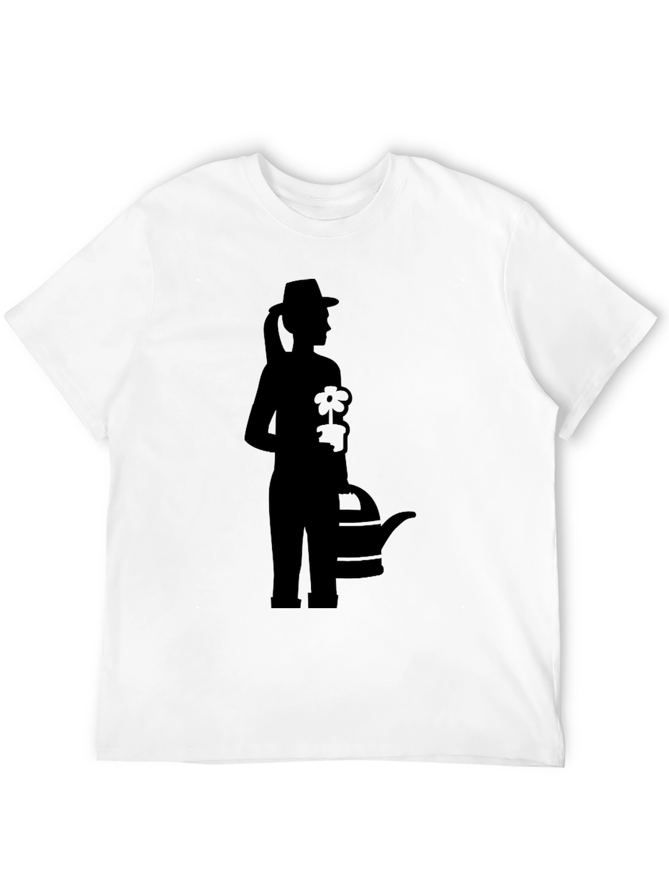 Gardener Silhouette Graphic Tee - Black