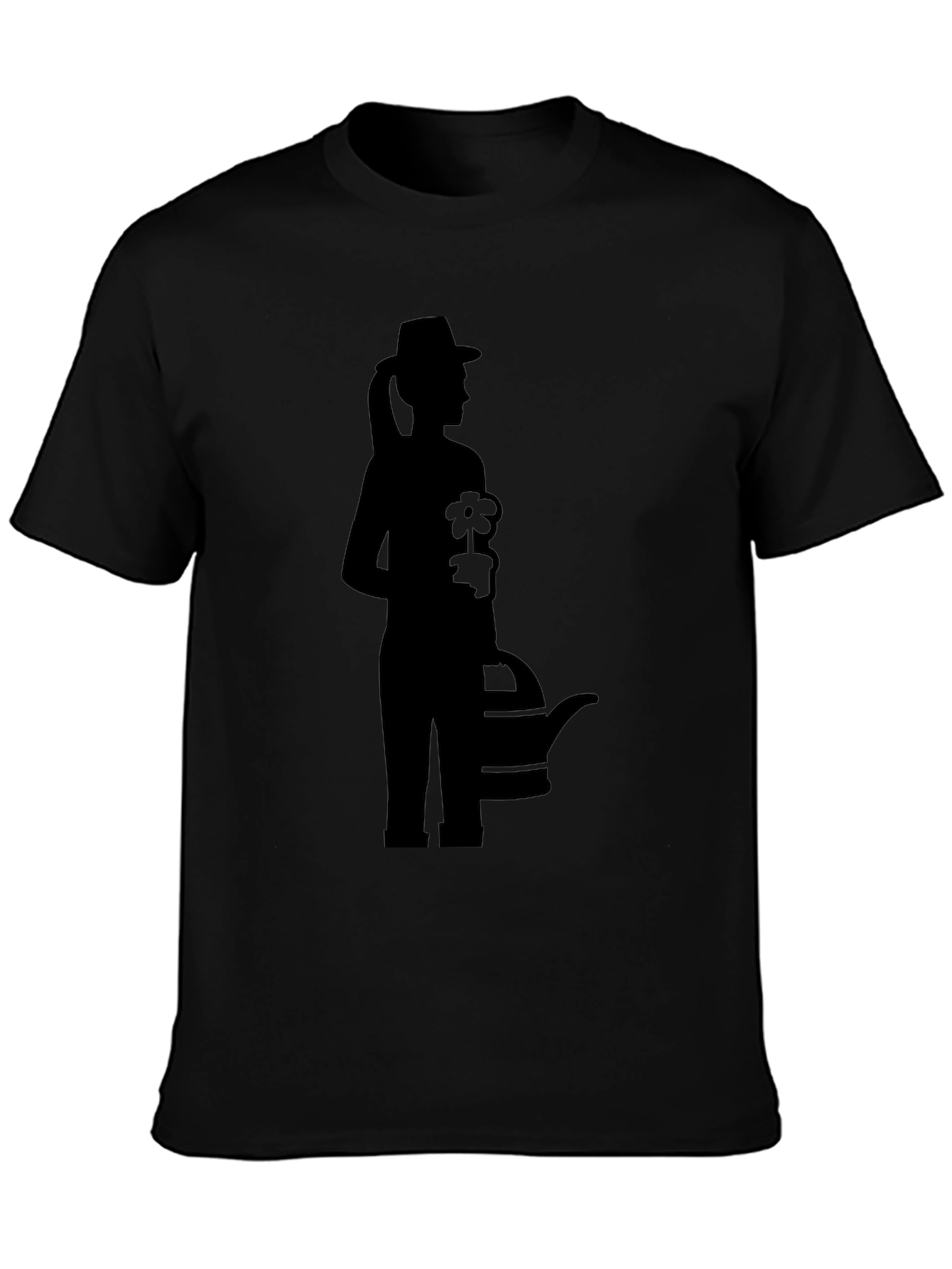 Gardener Silhouette Graphic Tee - Black