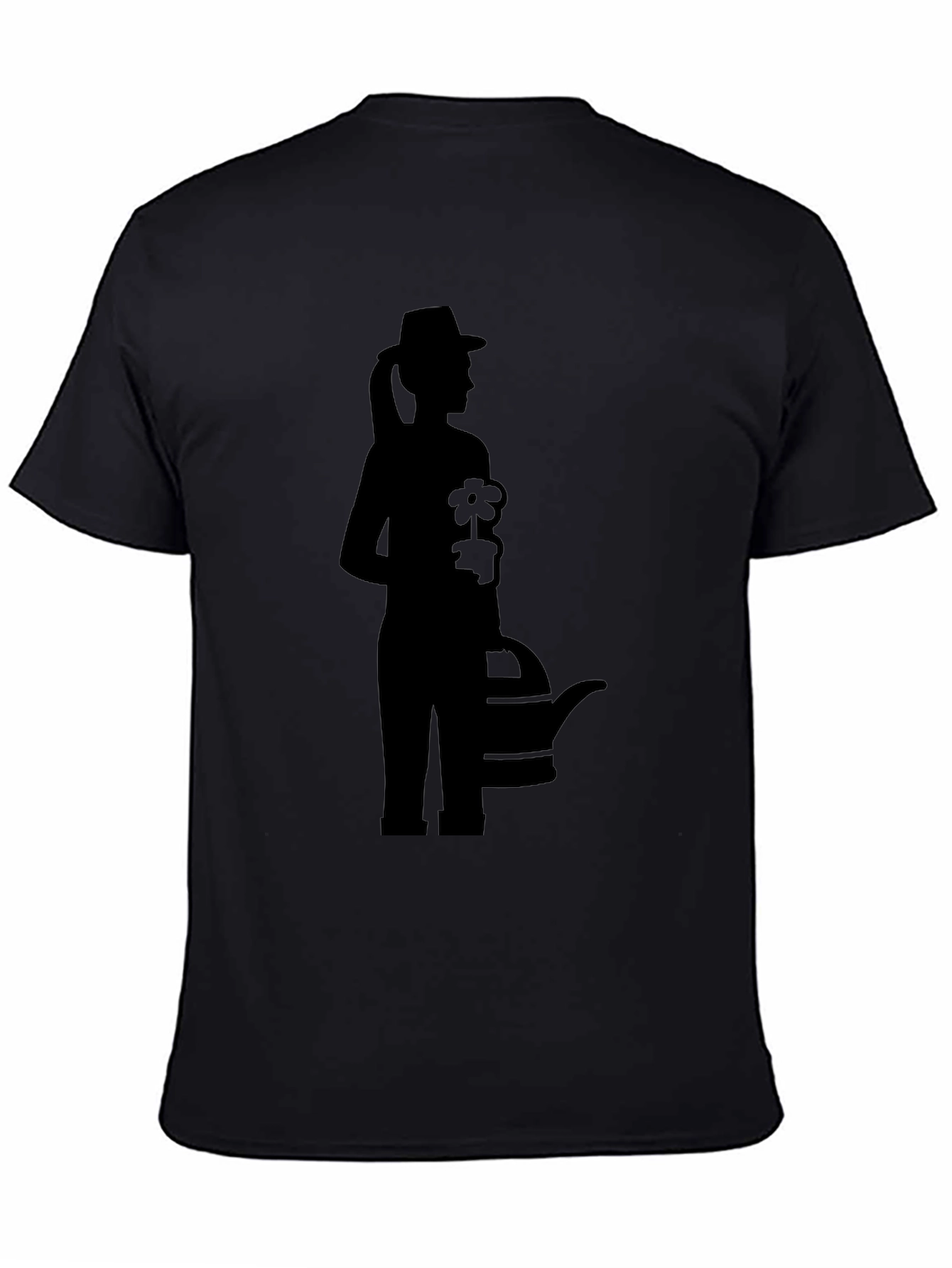 Gardener Silhouette Graphic Tee - Black