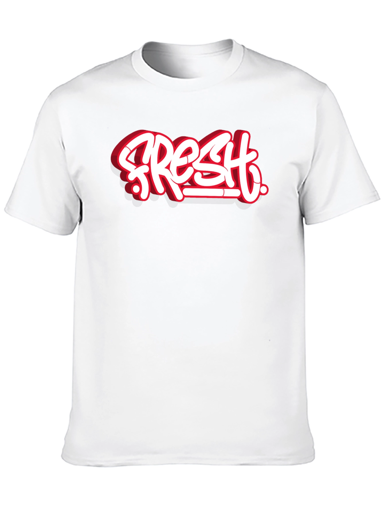 Fresh Graffiti Style Black T-Shirt