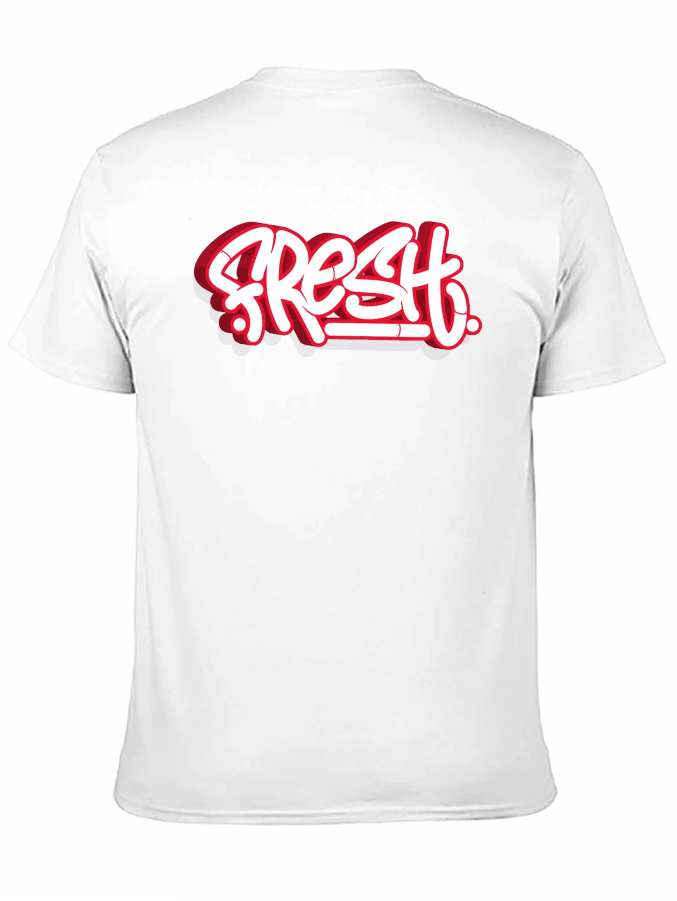 Fresh Graffiti Style Black T-Shirt