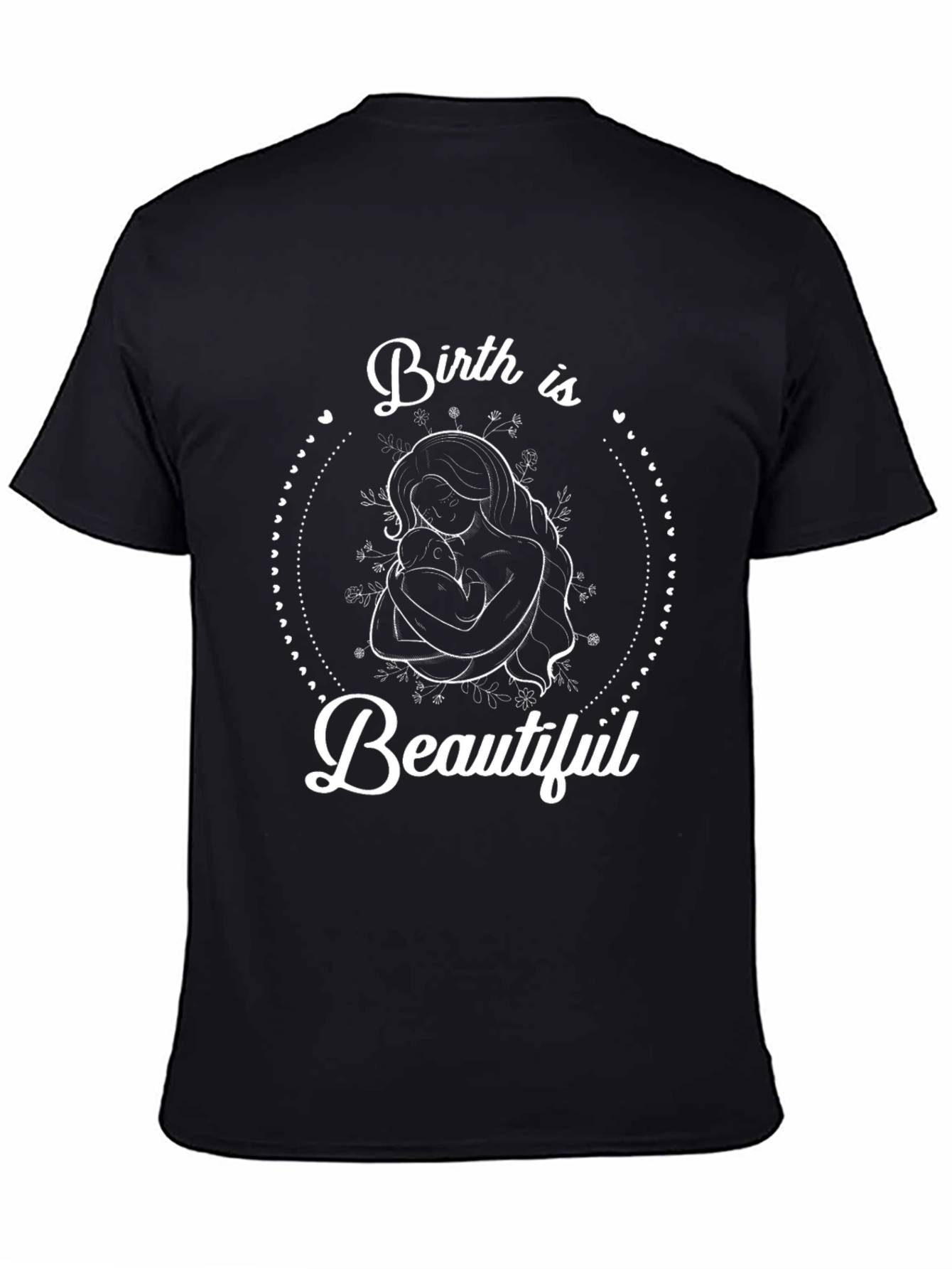 Birth is Beautiful Graphic Tee - Black