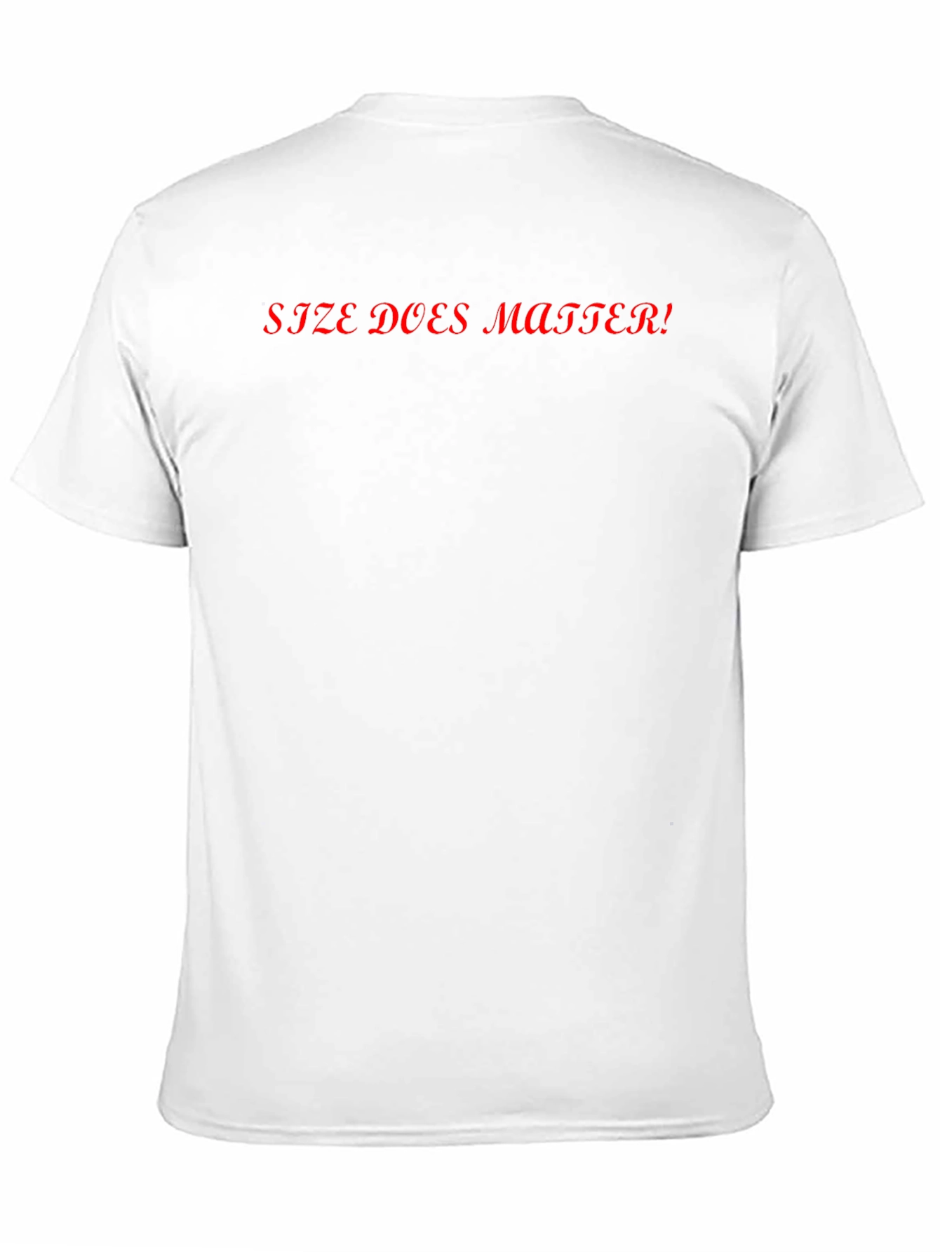 Size Does Matter Black Graphic Tee