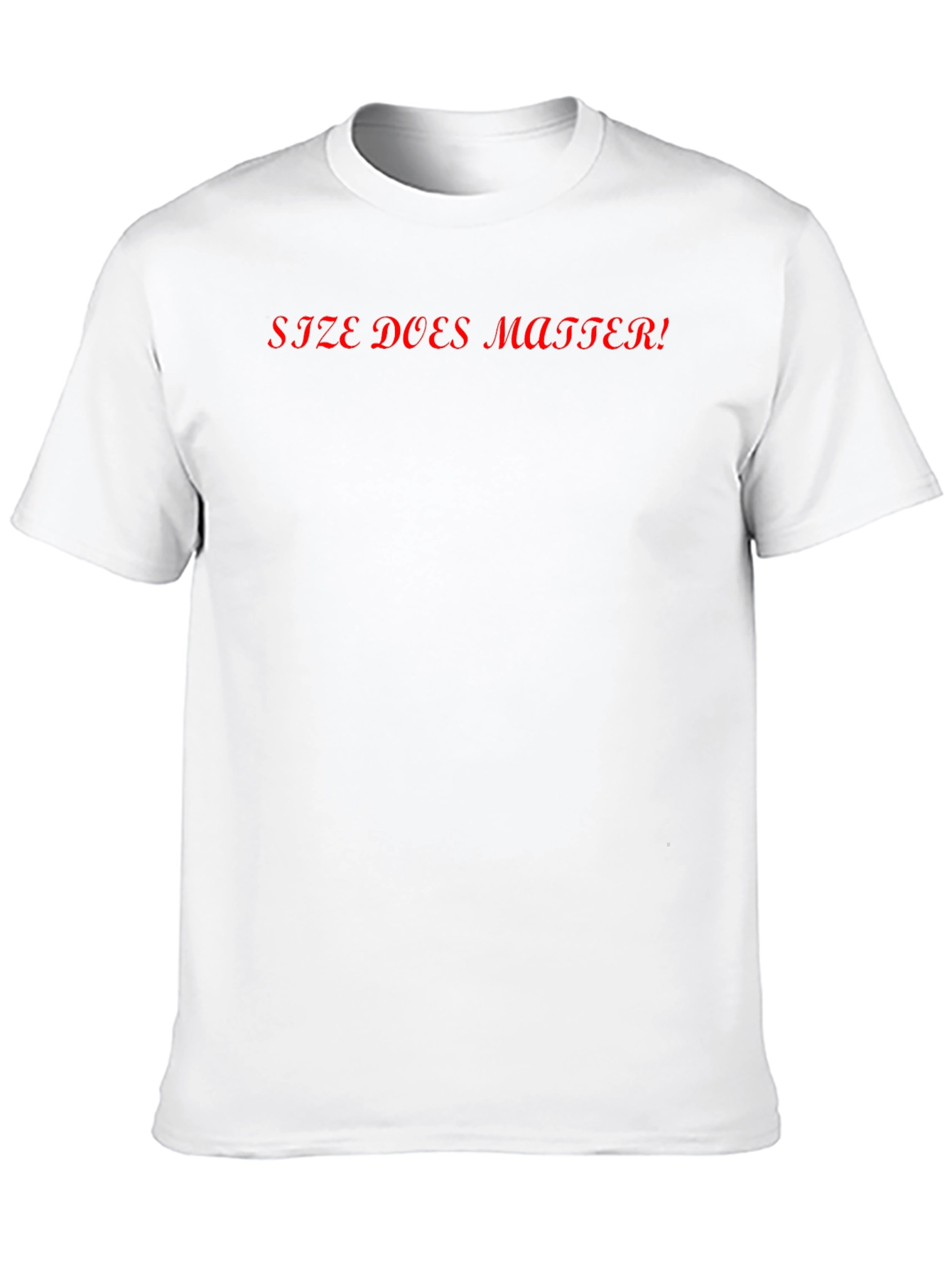Size Does Matter Black Graphic Tee