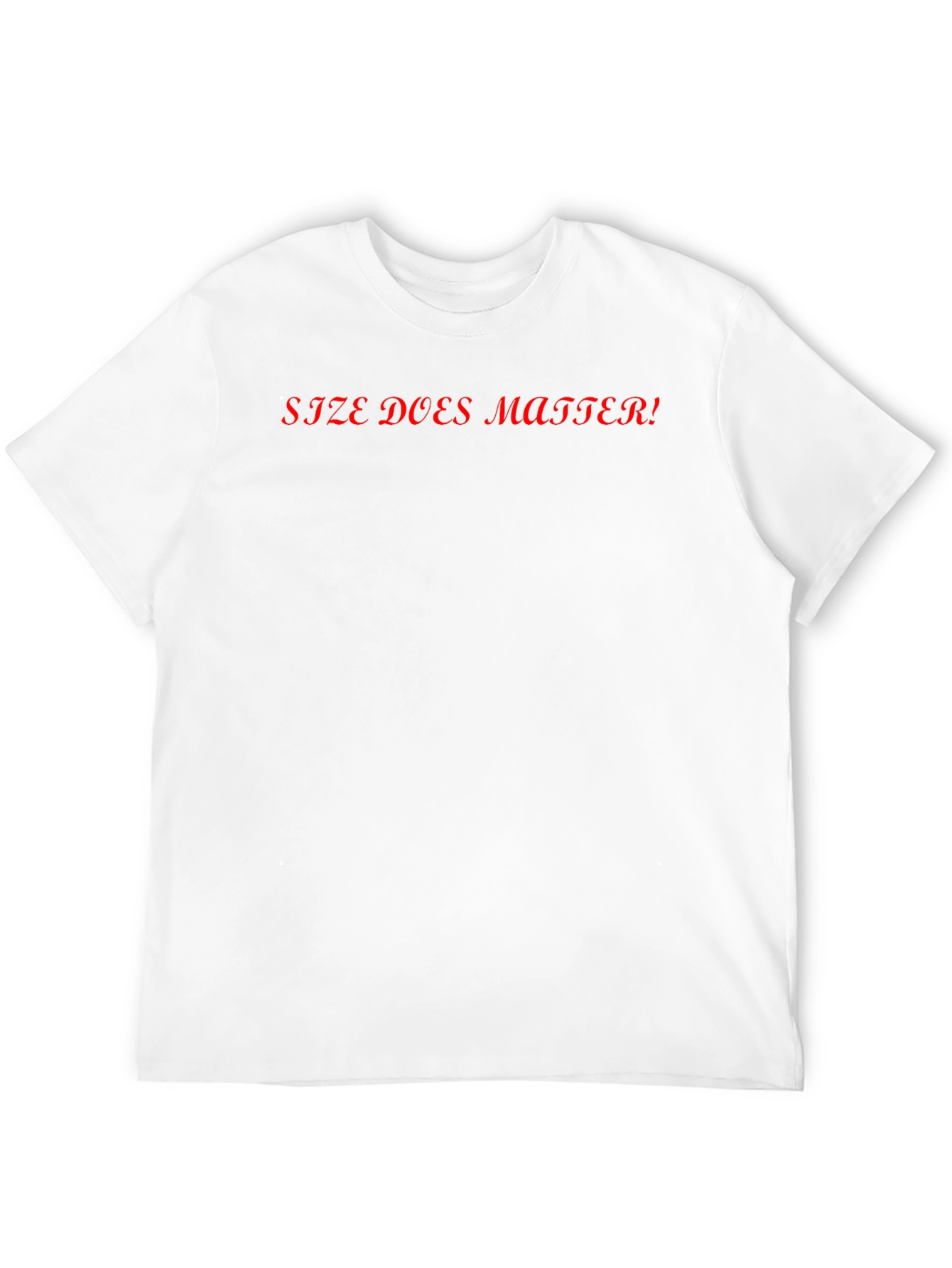 Size Does Matter Black Graphic Tee