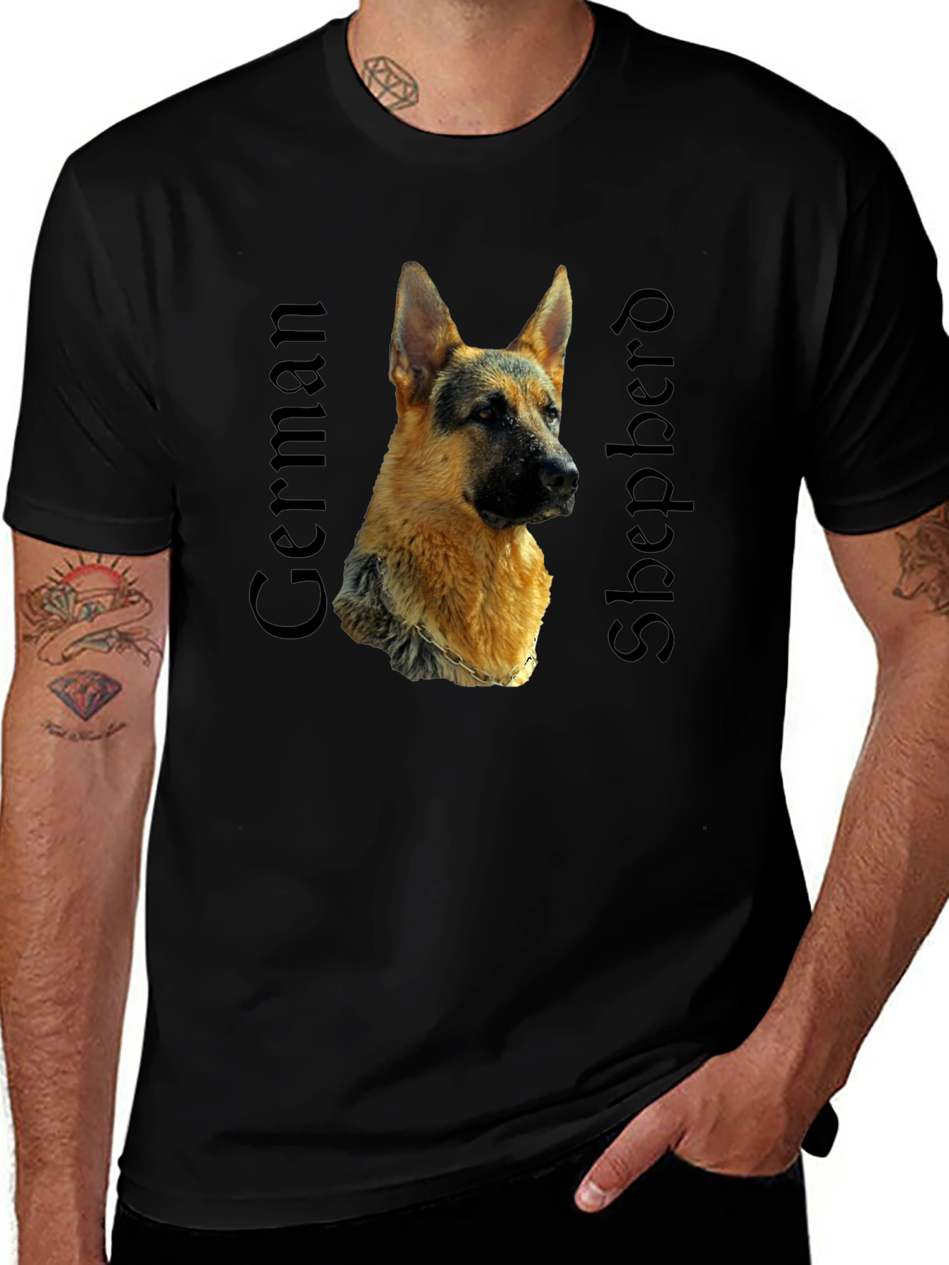 German Shepherd Graphic Tee - Dog Lover T-Shirt