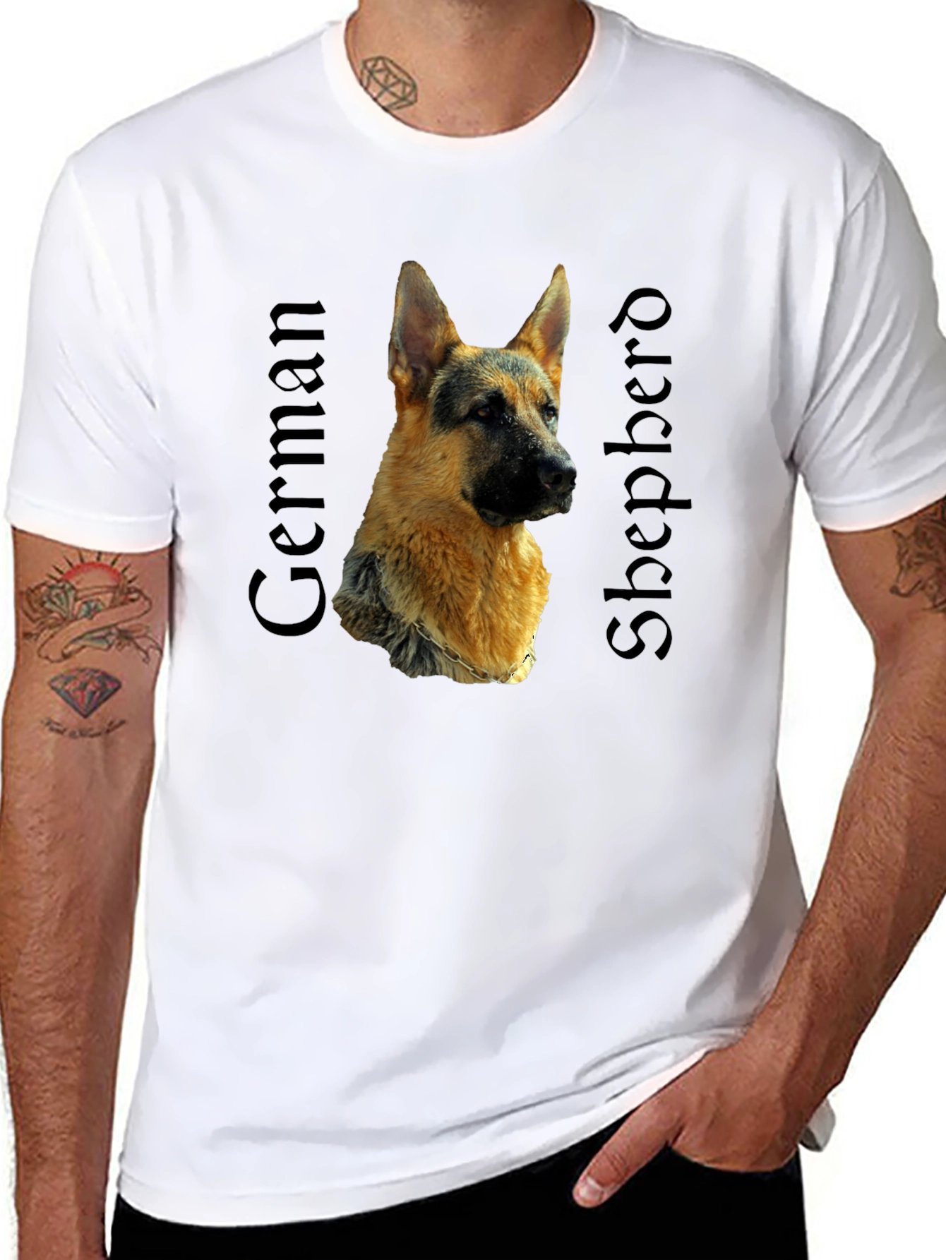 German Shepherd Graphic Tee - Dog Lover T-Shirt