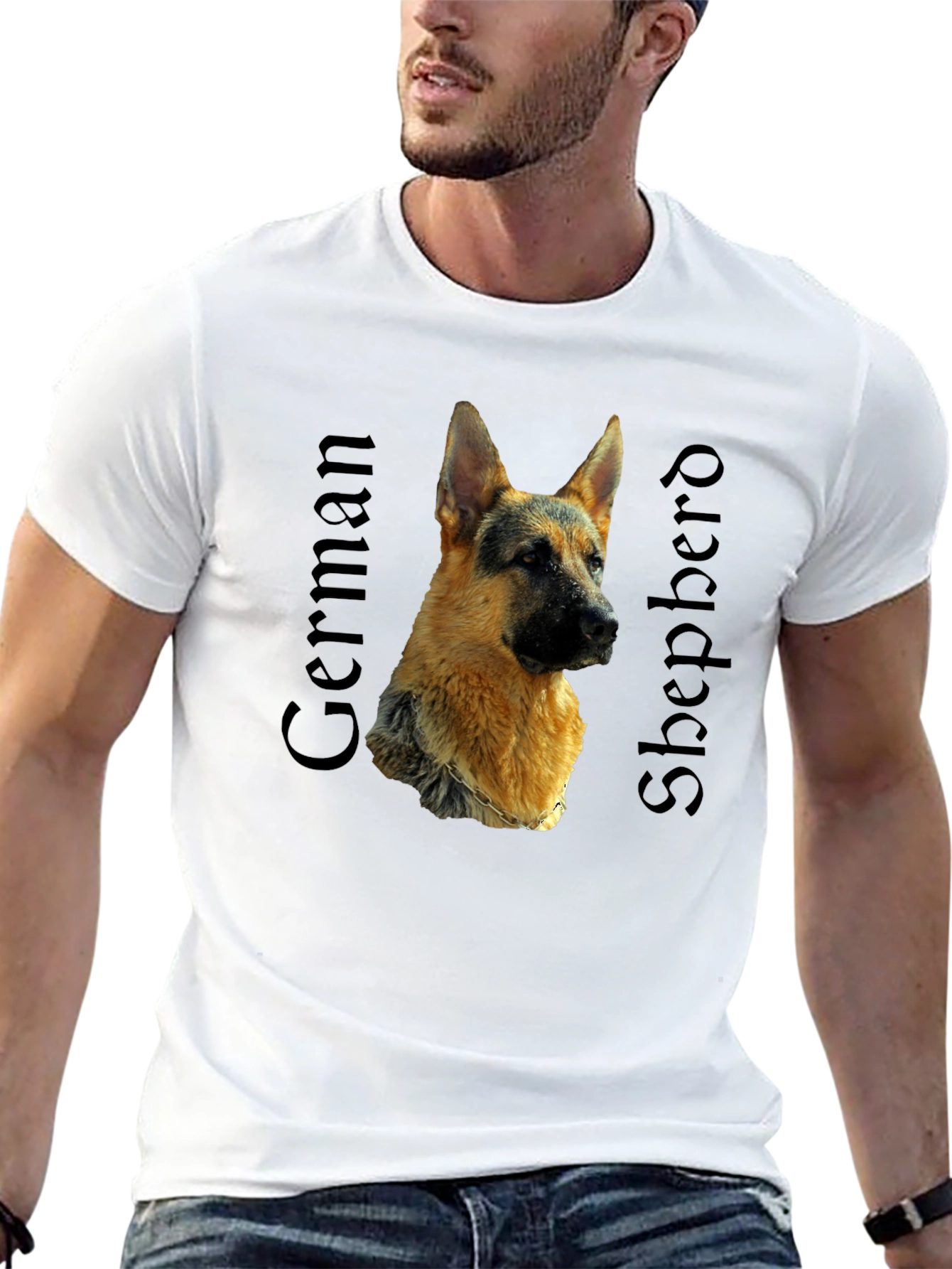 German Shepherd Graphic Tee - Dog Lover T-Shirt