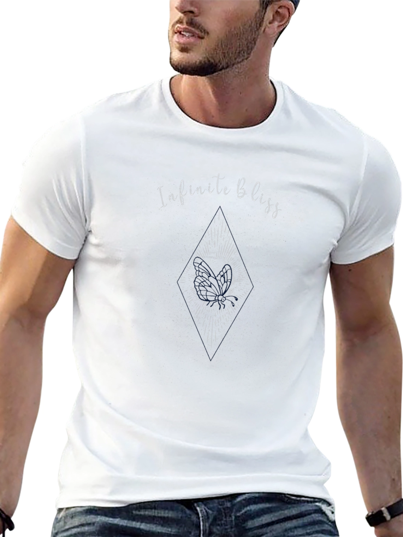 Infinite Bliss Graphic Tee - Stylish Black T-Shirt