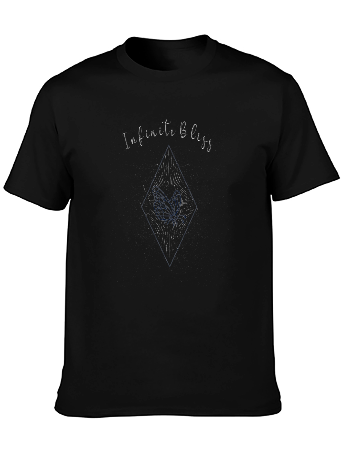 Infinite Bliss Graphic Tee - Stylish Black T-Shirt