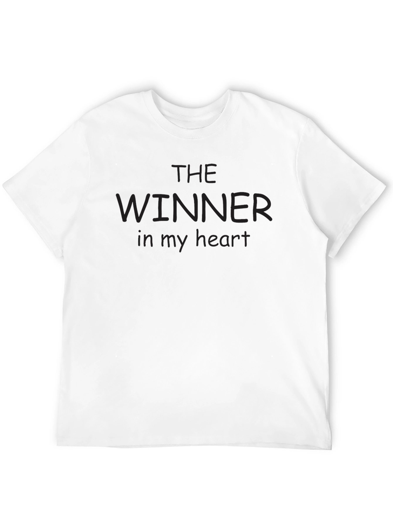 The Winner in My Heart Black Tee