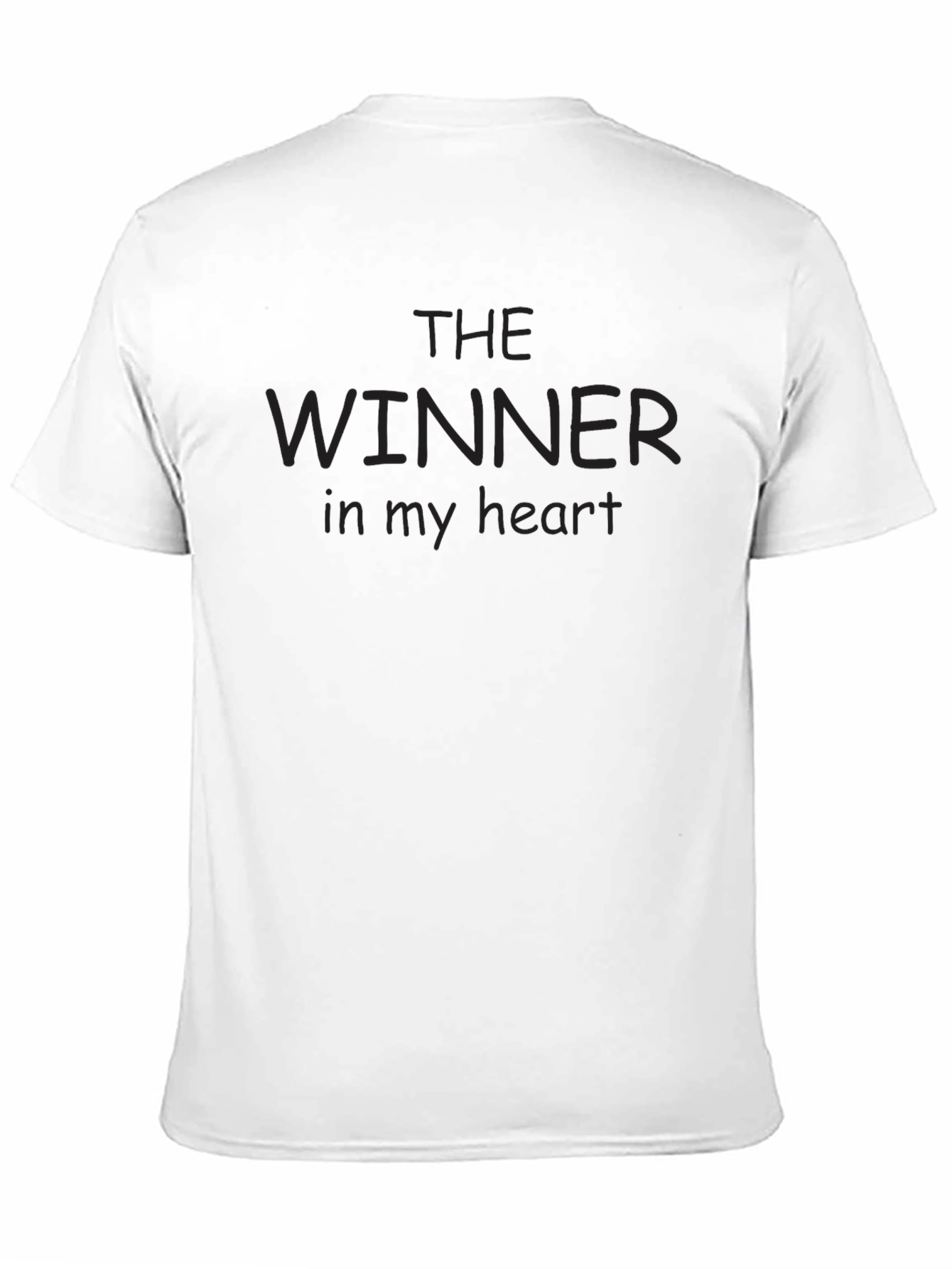 The Winner in My Heart Black Tee