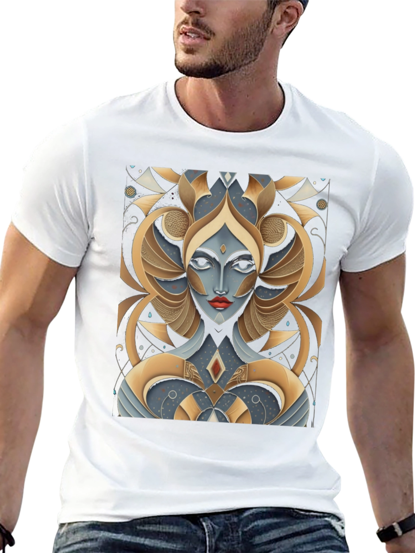 Abstract Art Deco Graphic T-Shirt