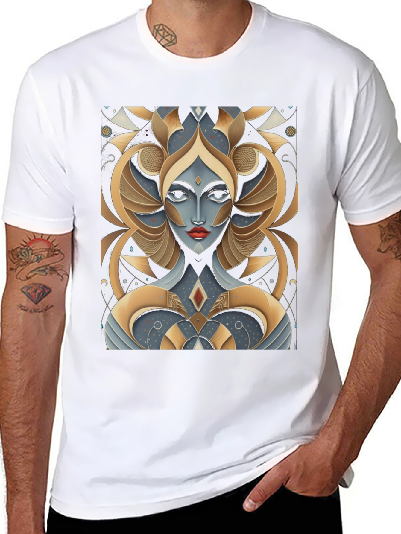 Abstract Art Deco Graphic T-Shirt