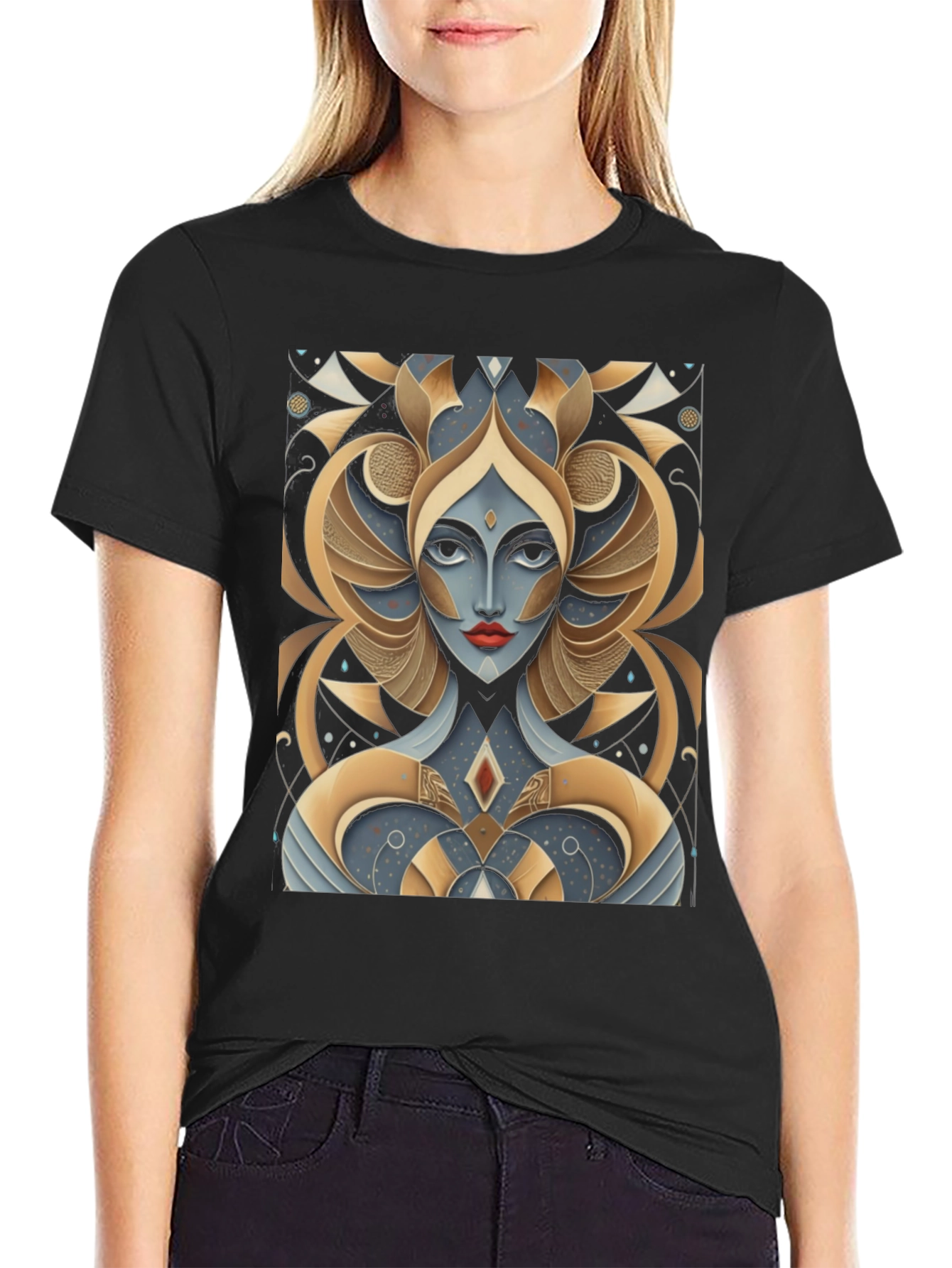 Abstract Art Deco Graphic T-Shirt